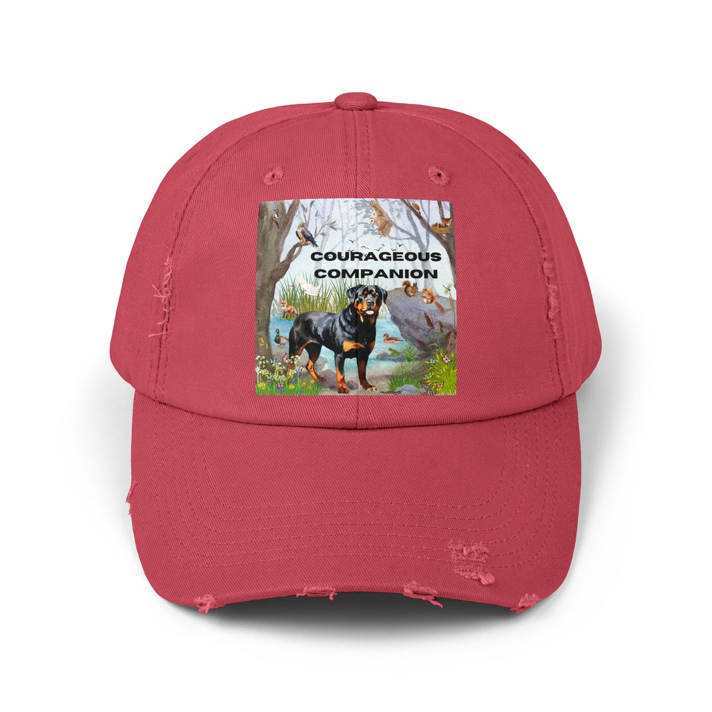 Courageous Companion Unisex Distressed Cap