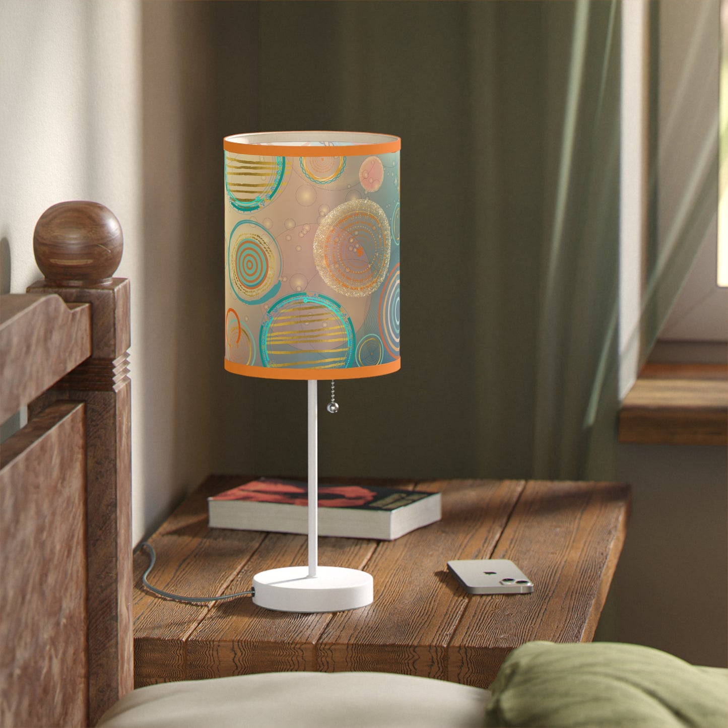 Tranquil Circles Lamp on a Stand, US|CA plug