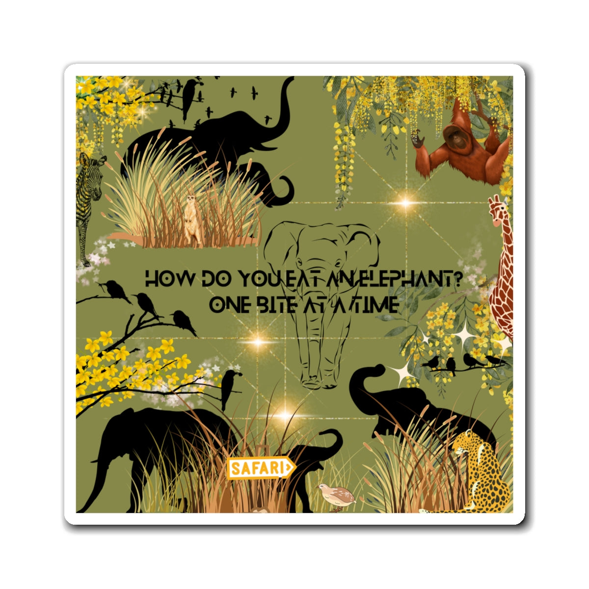 How Do You Eat An Elephant Magnets