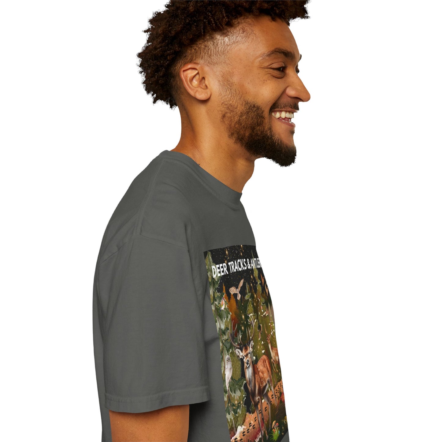 Deer Tracks & Antler Racks Unisex Garment-Dyed T-shirt