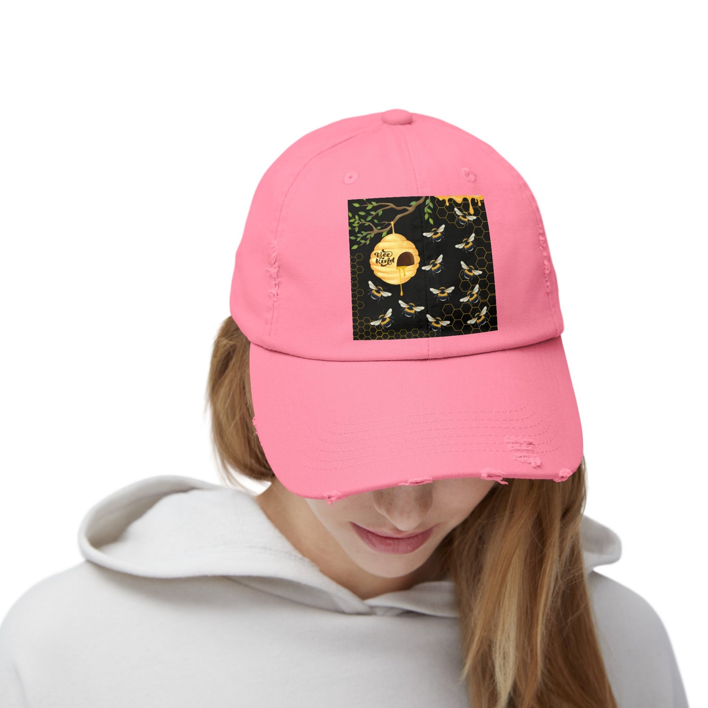 Bee Kind Unisex Distressed Cap