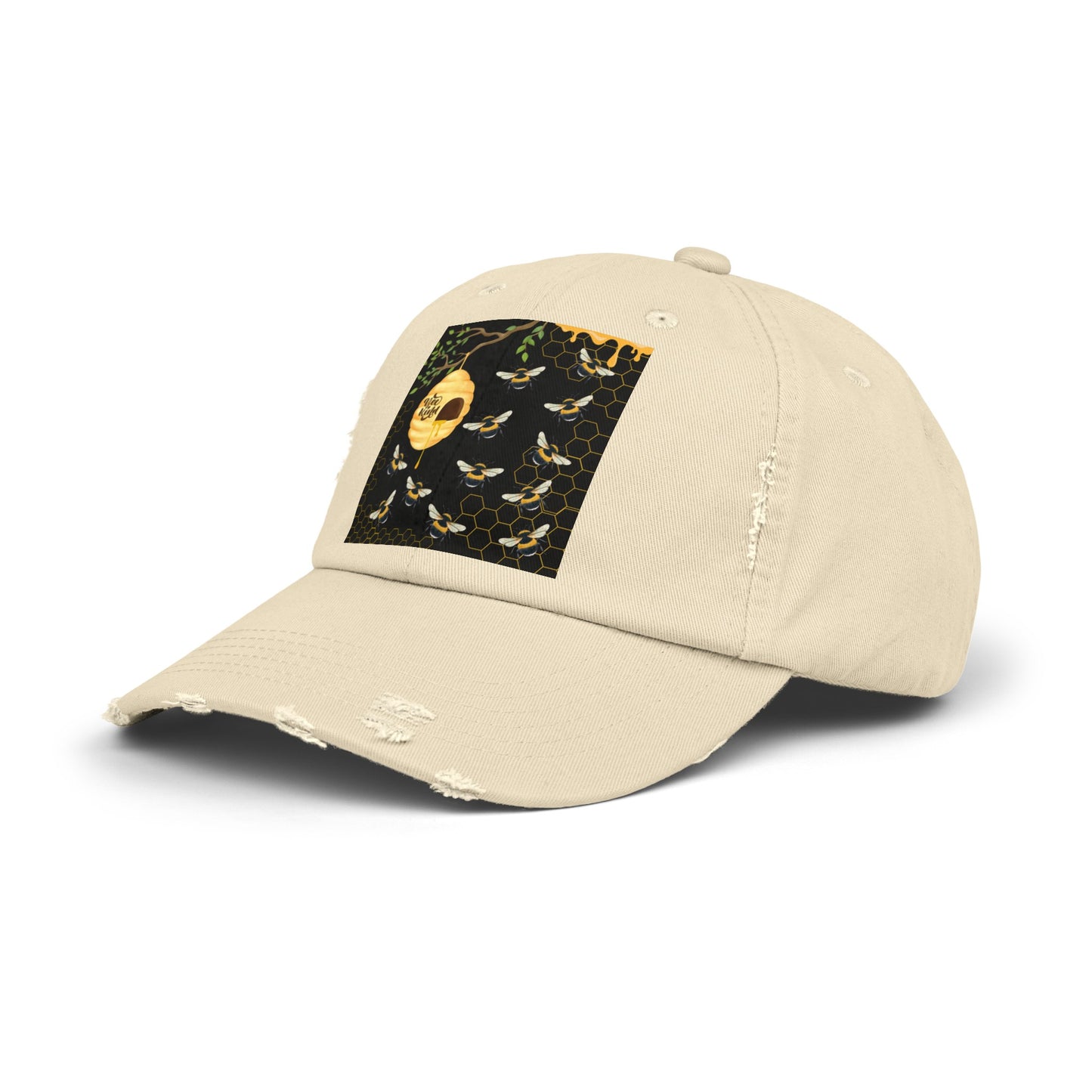 Bee Kind Unisex Distressed Cap