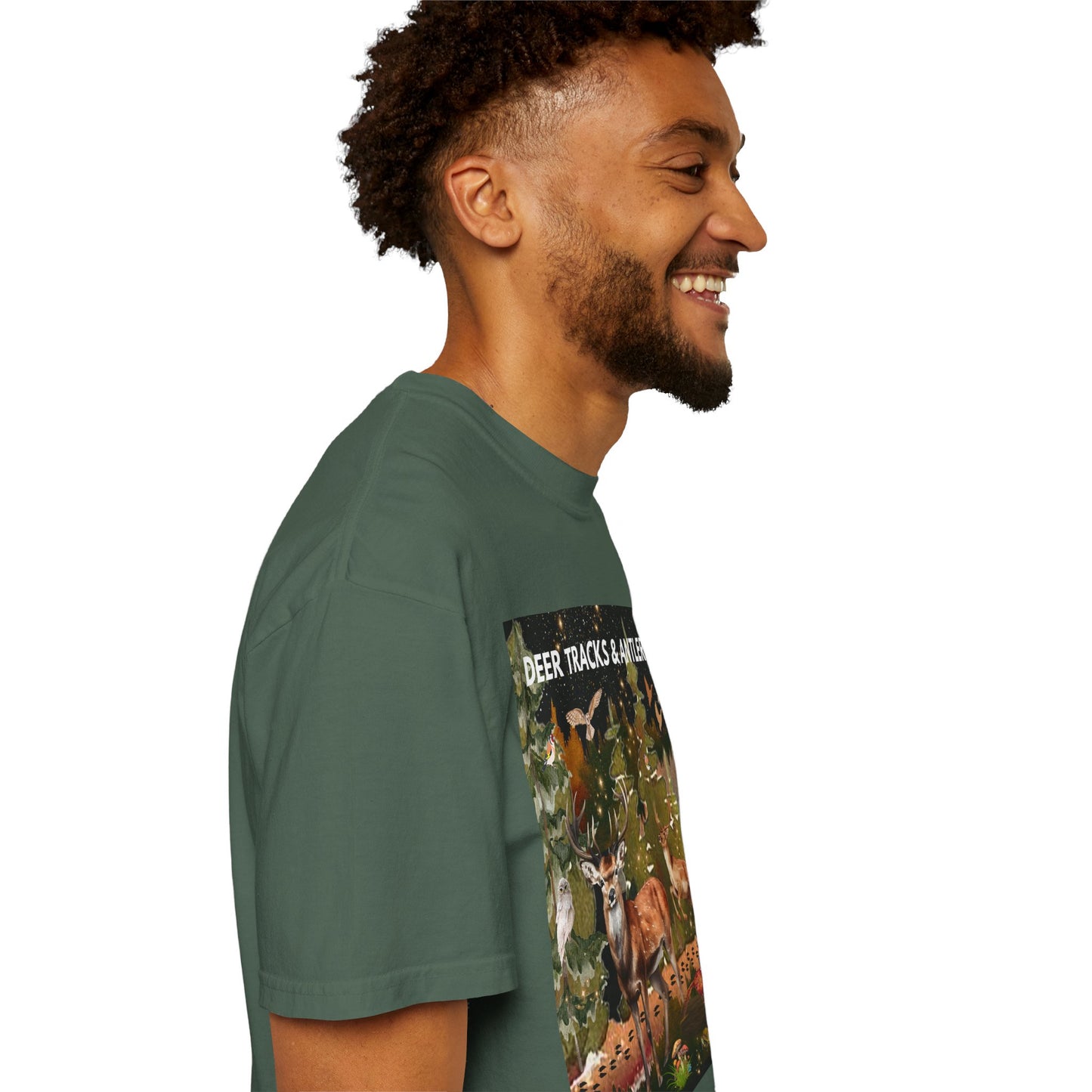 Deer Tracks & Antler Racks Unisex Garment-Dyed T-shirt