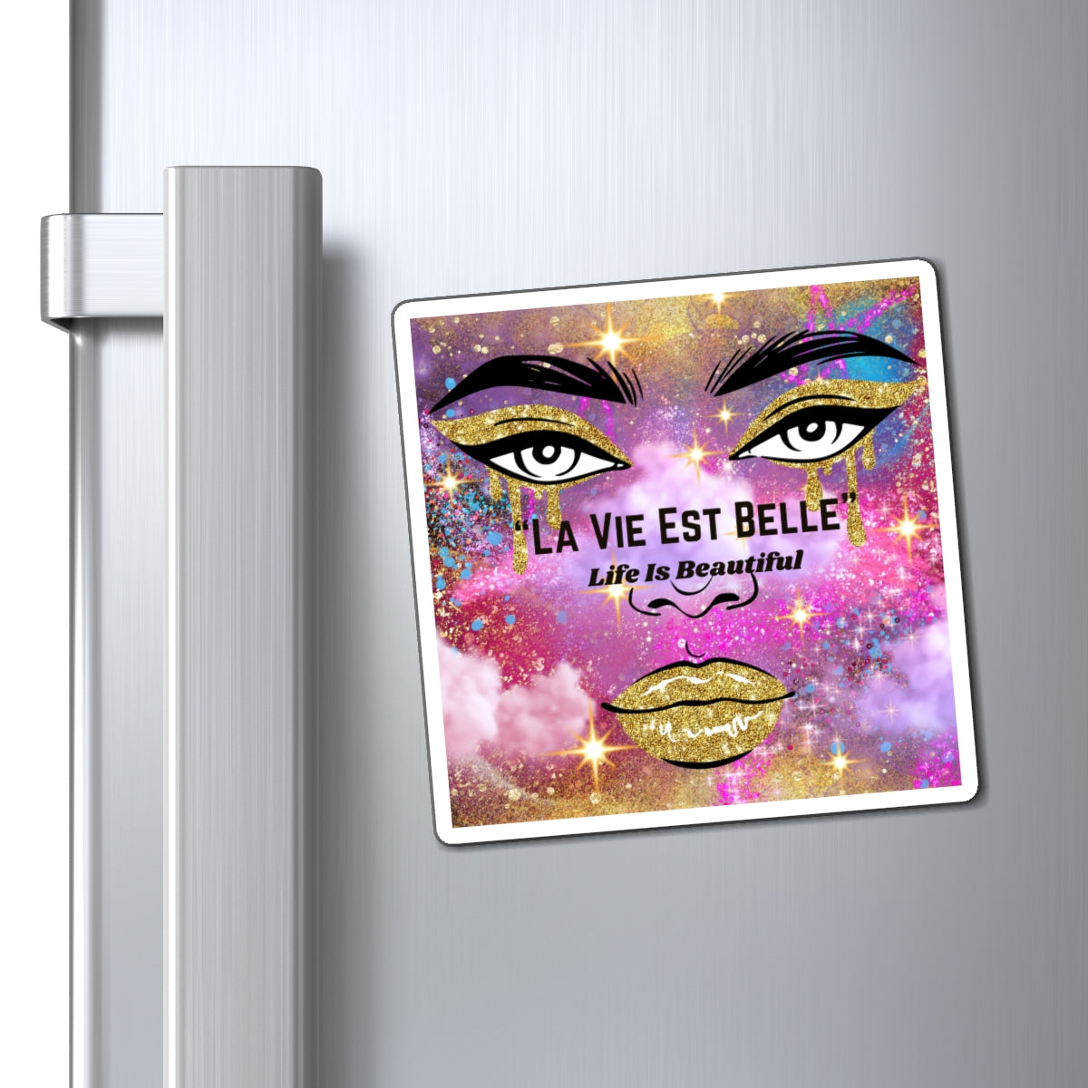 Life Is Beautiful French Magnets