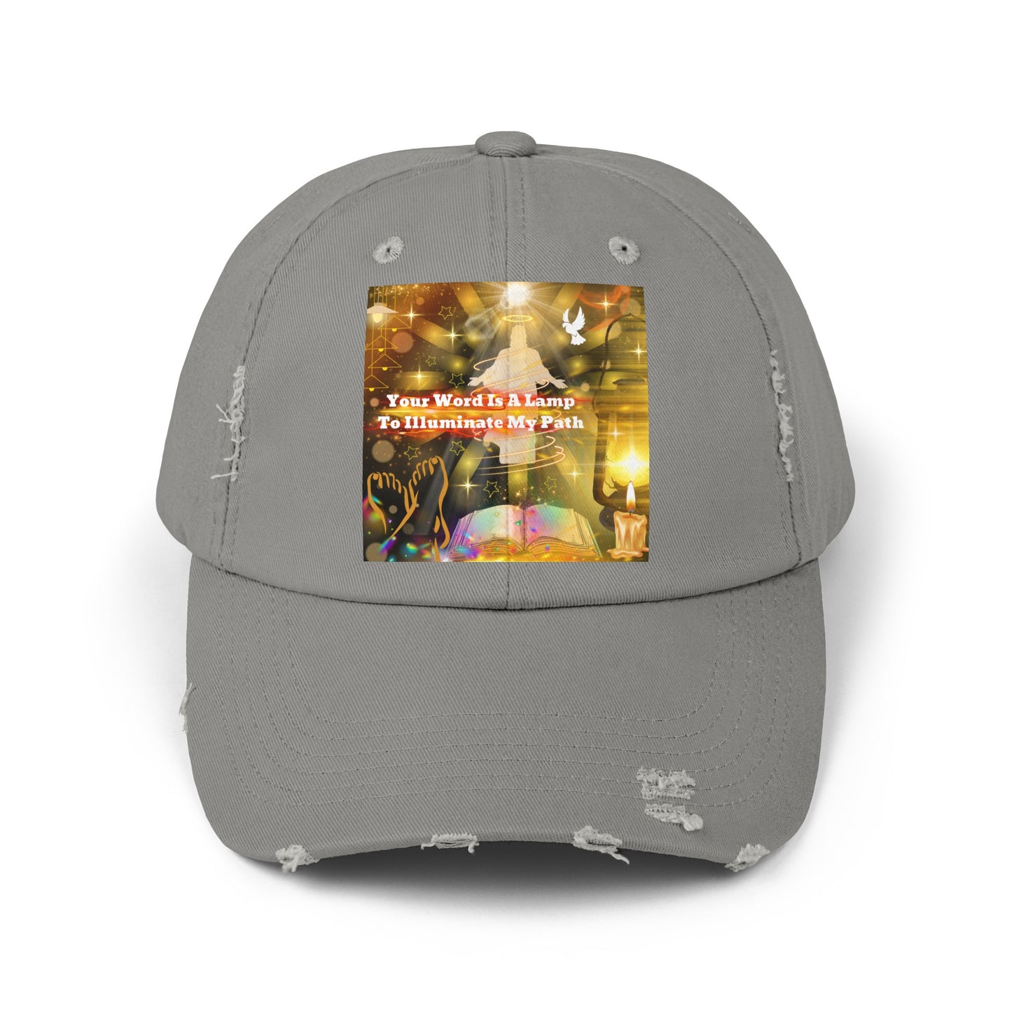 Your Word Unisex Distressed Cap