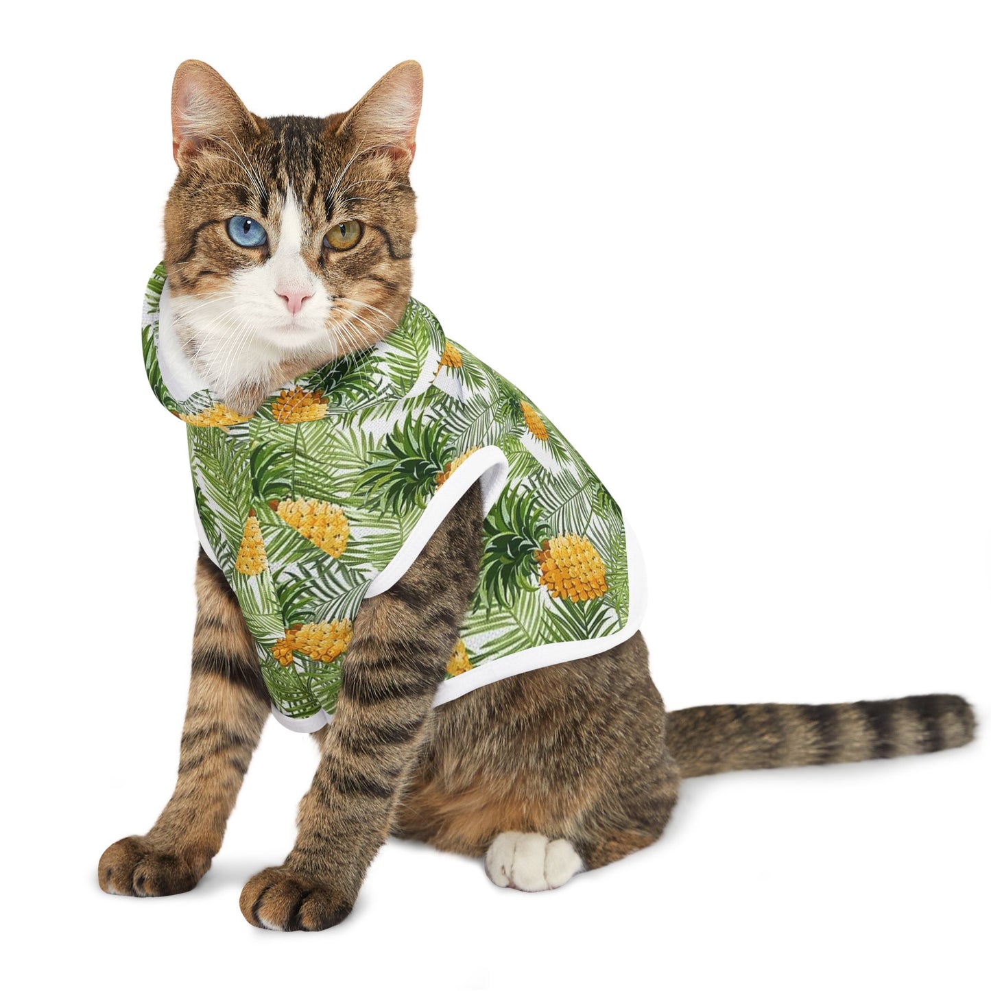 Pet Hoodie Pineapple Palm