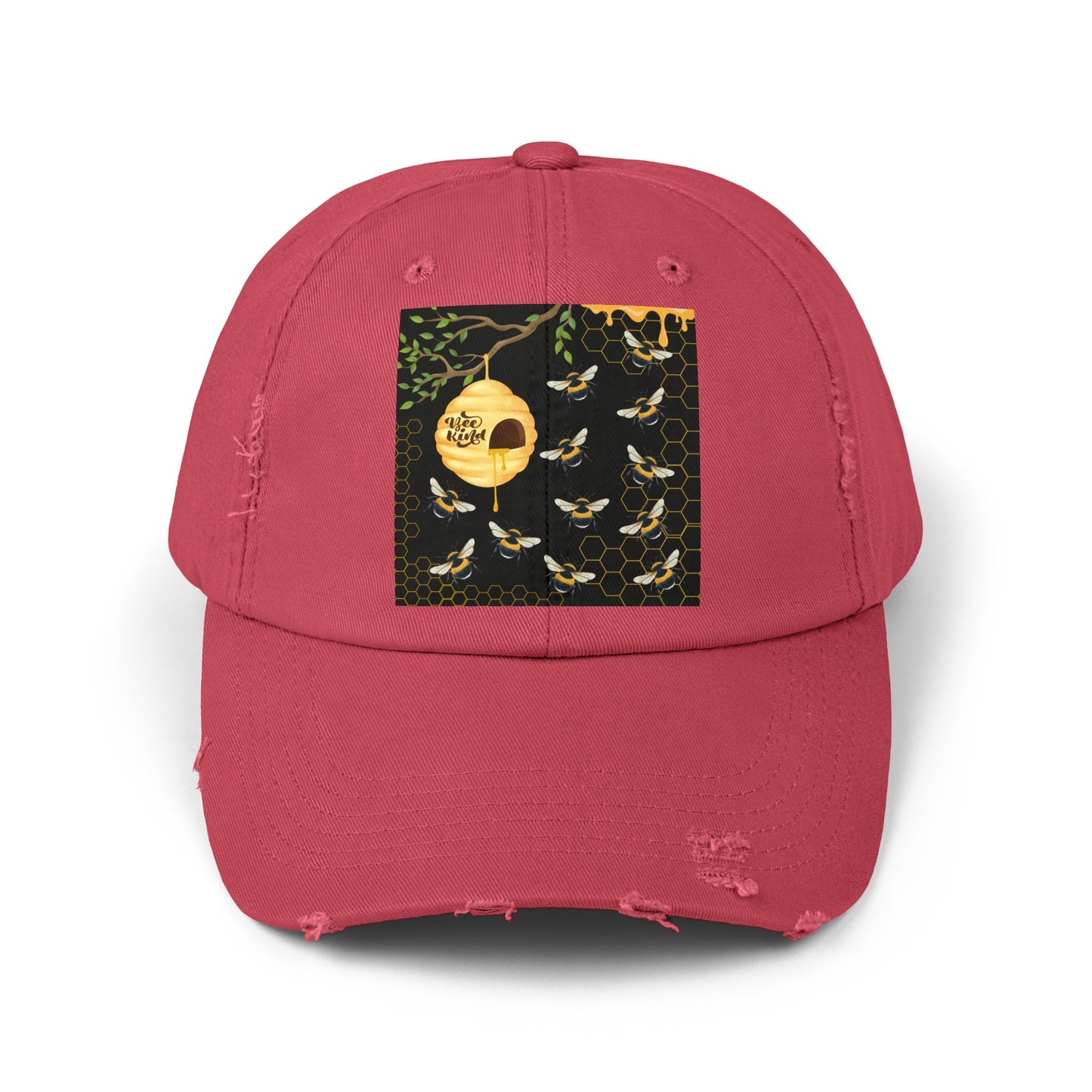 Bee Kind Unisex Distressed Cap