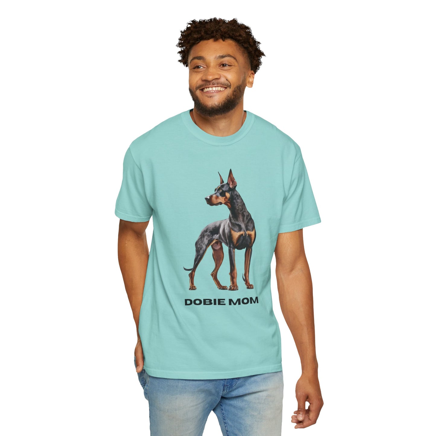Dobie Mom Unisex Garment-Dyed T-shirt