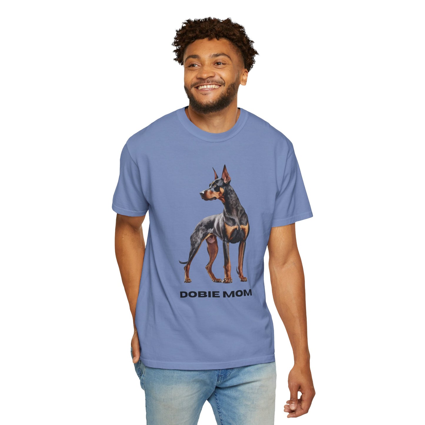 Dobie Mom Unisex Garment-Dyed T-shirt