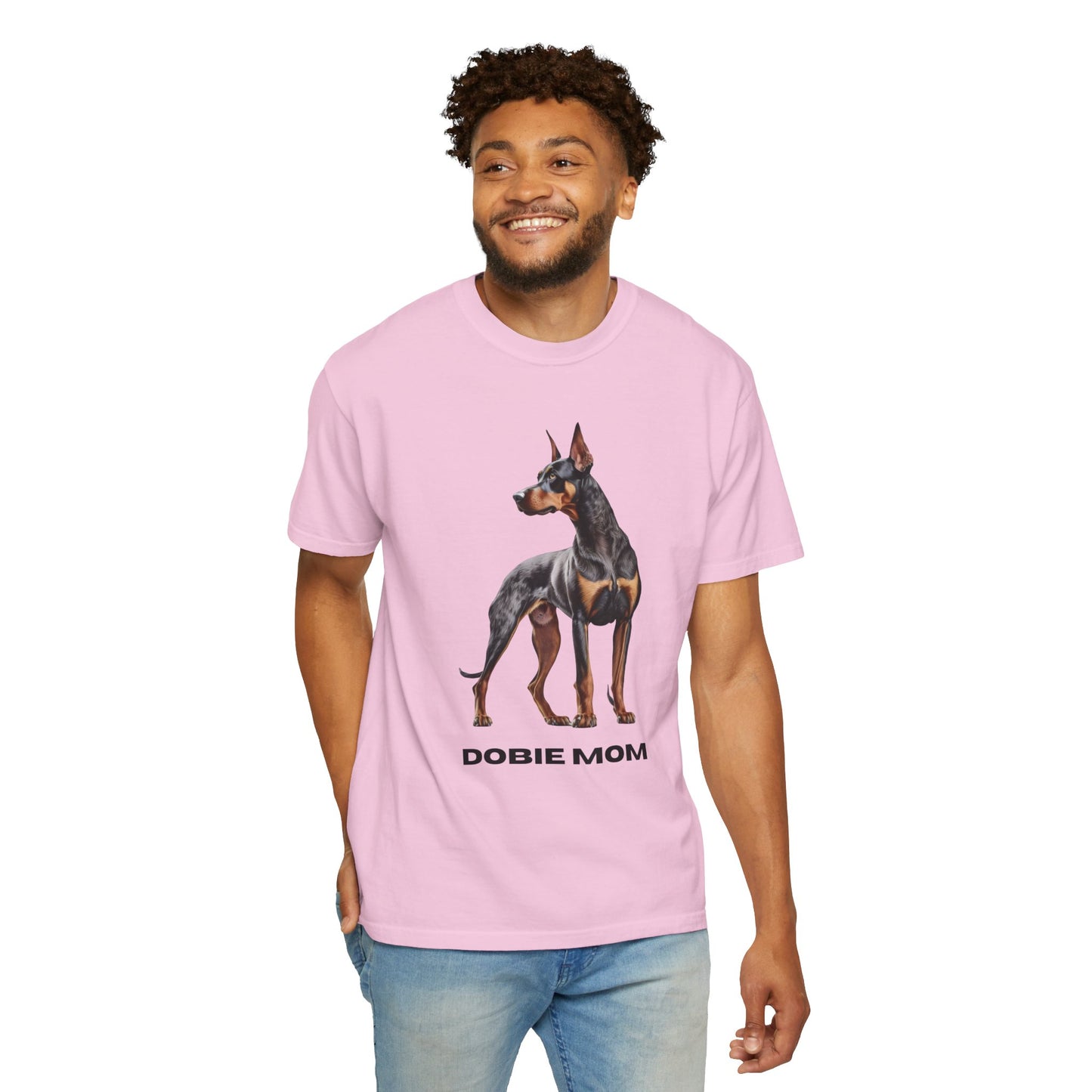 Dobie Mom Unisex Garment-Dyed T-shirt