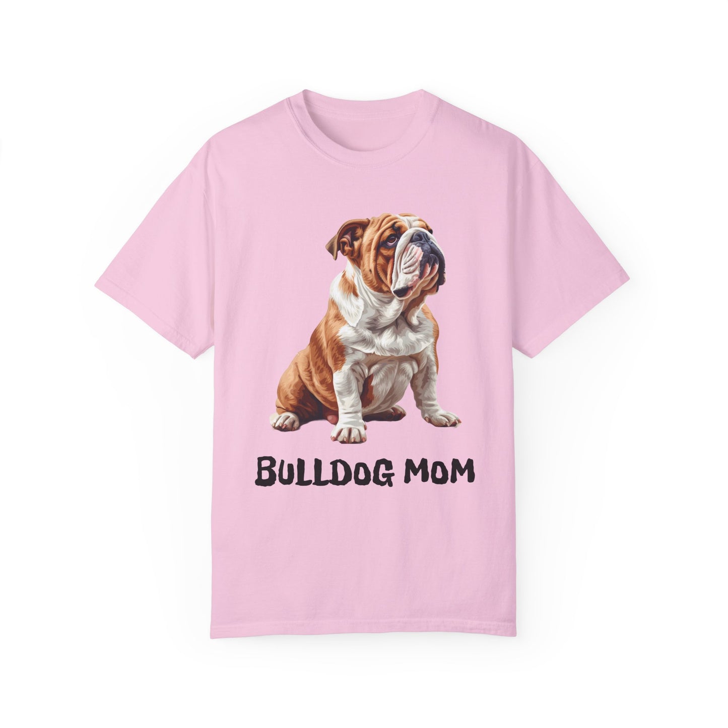 Bulldog Mom Unisex Garment-Dyed T-shirt