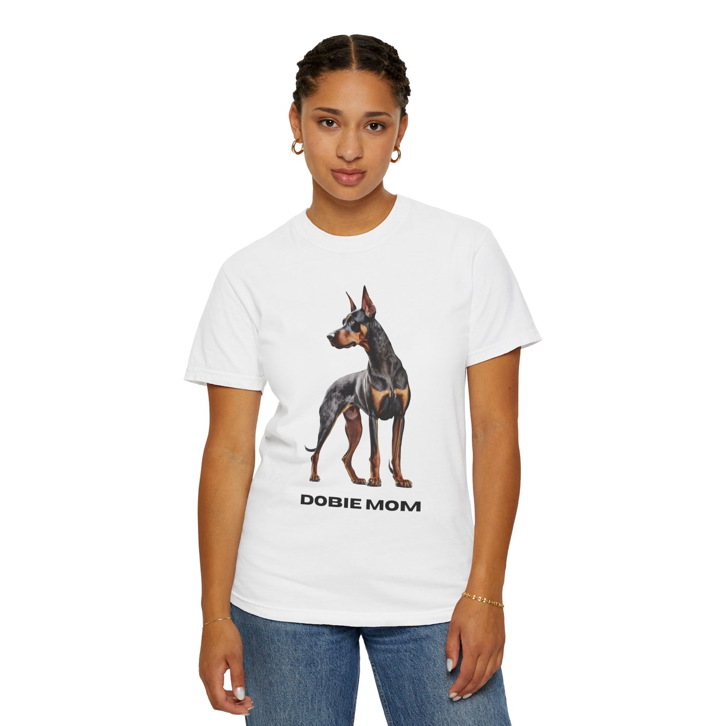 Dobie Mom Unisex Garment-Dyed T-shirt