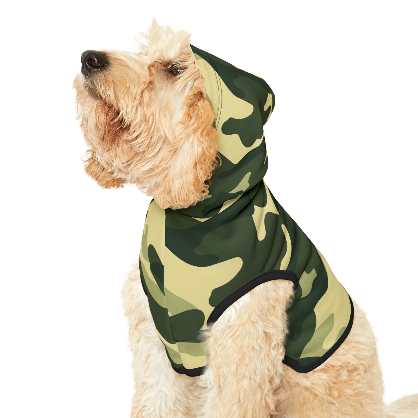 Pet Hoodie Camo Green