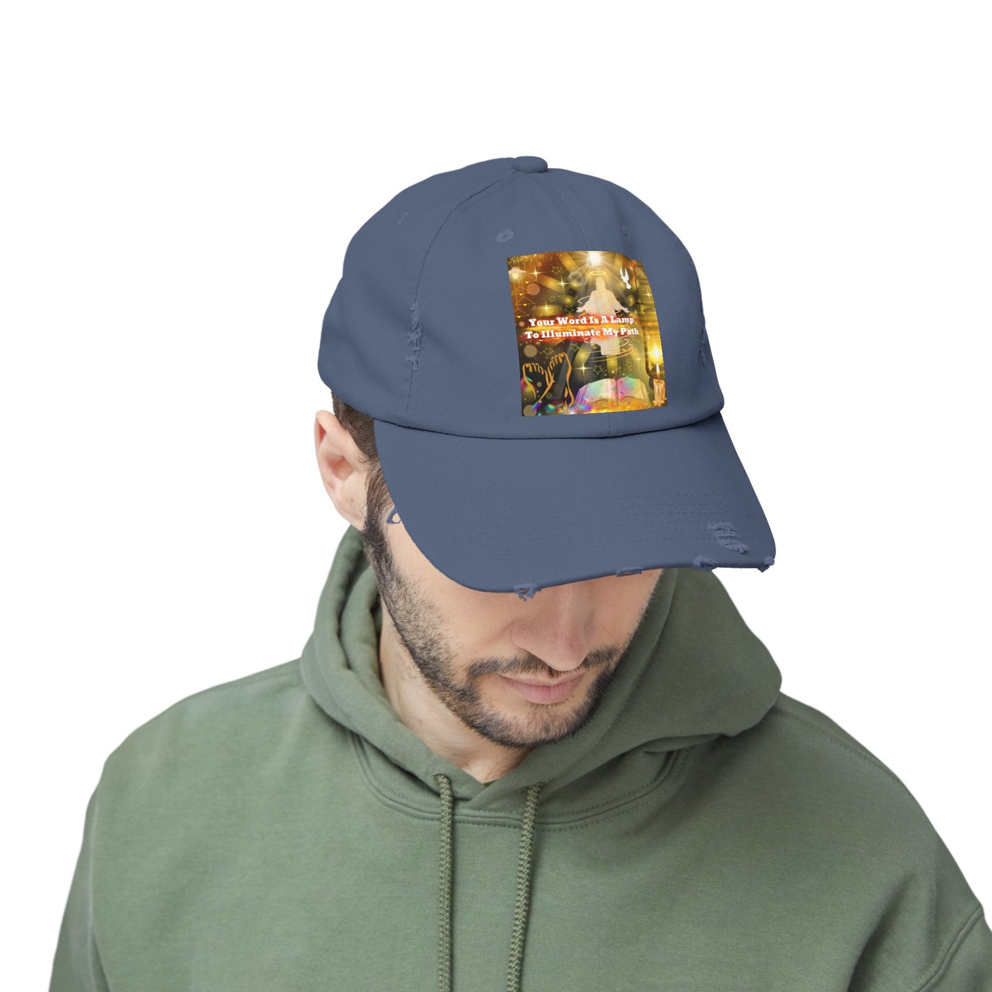 Your Word Unisex Distressed Cap