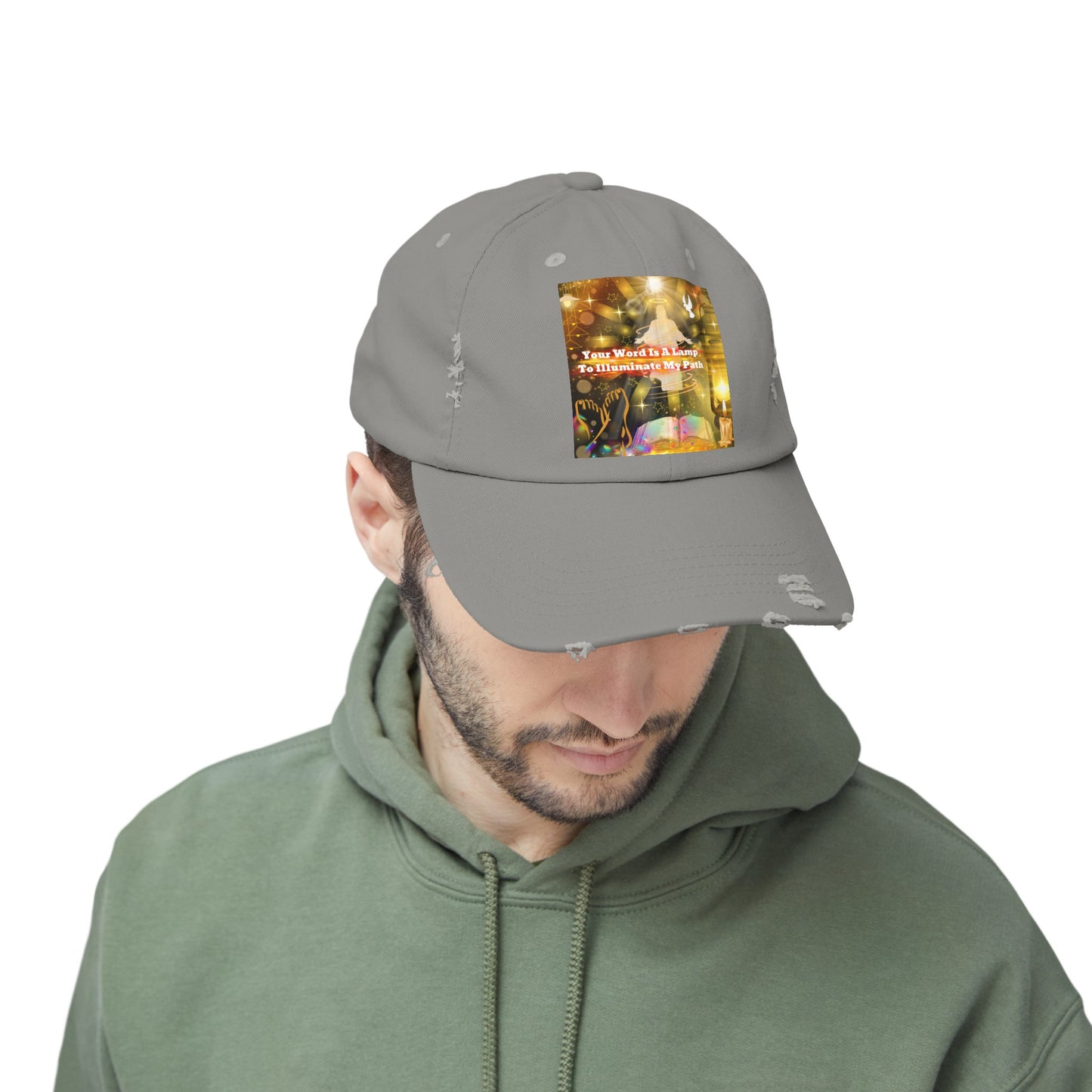 Your Word Unisex Distressed Cap