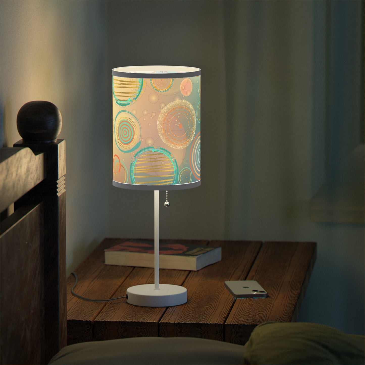 Tranquil Circles Lamp on a Stand, US|CA plug