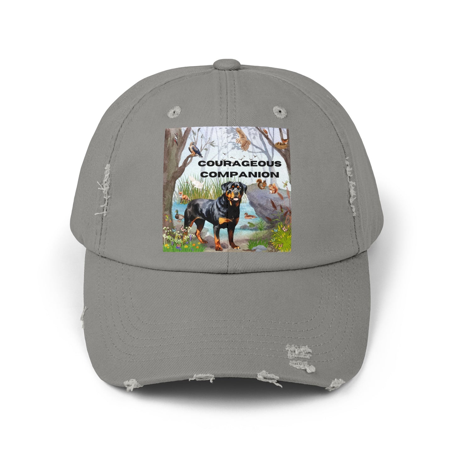 Courageous Companion Unisex Distressed Cap