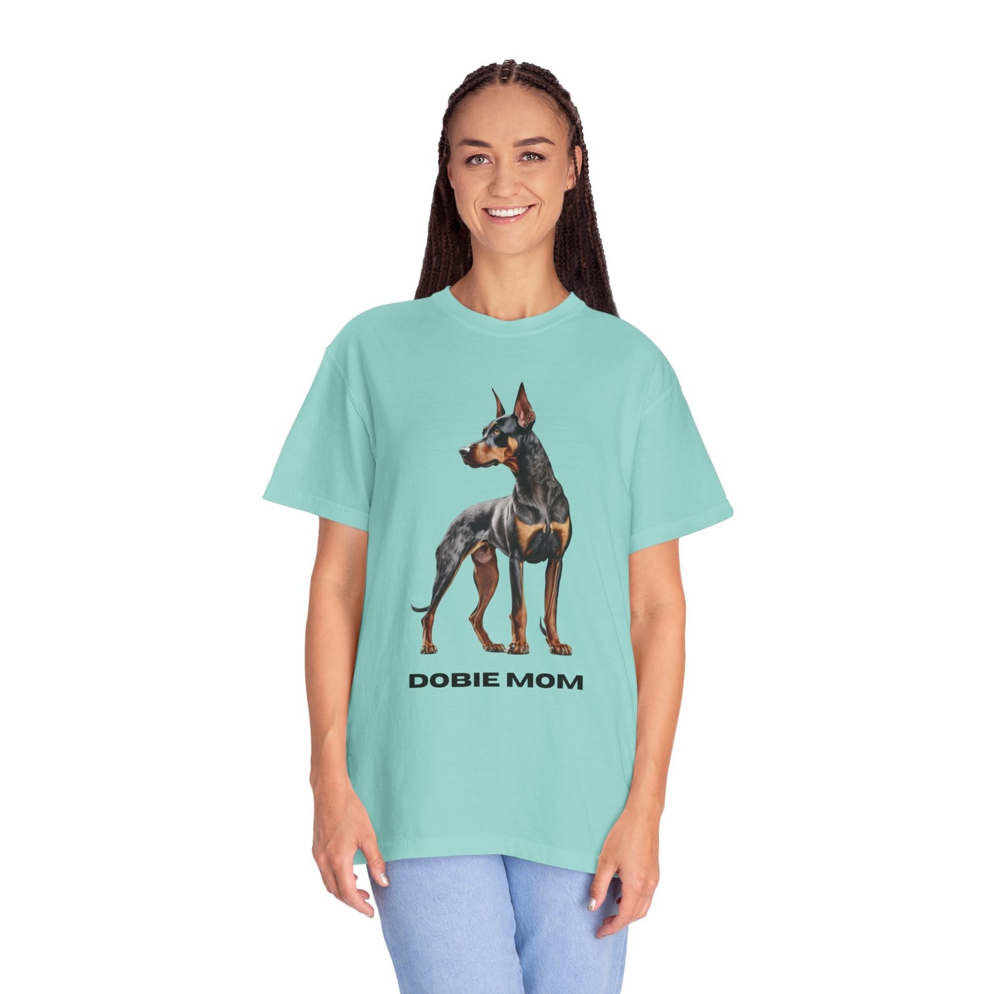 Dobie Mom Unisex Garment-Dyed T-shirt