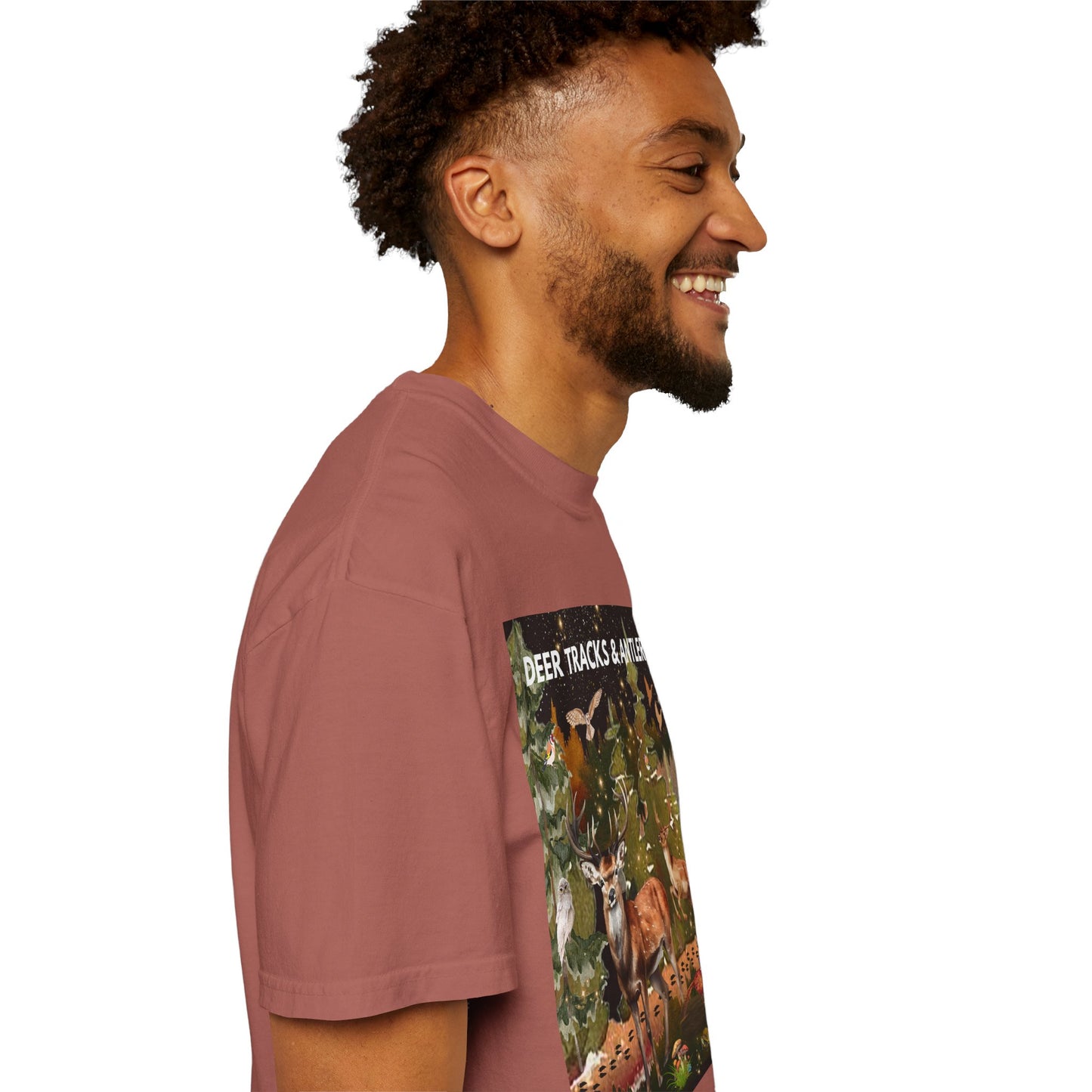 Deer Tracks & Antler Racks Unisex Garment-Dyed T-shirt