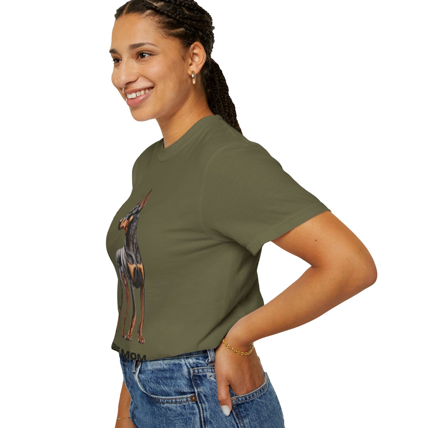Dobie Mom Unisex Garment-Dyed T-shirt