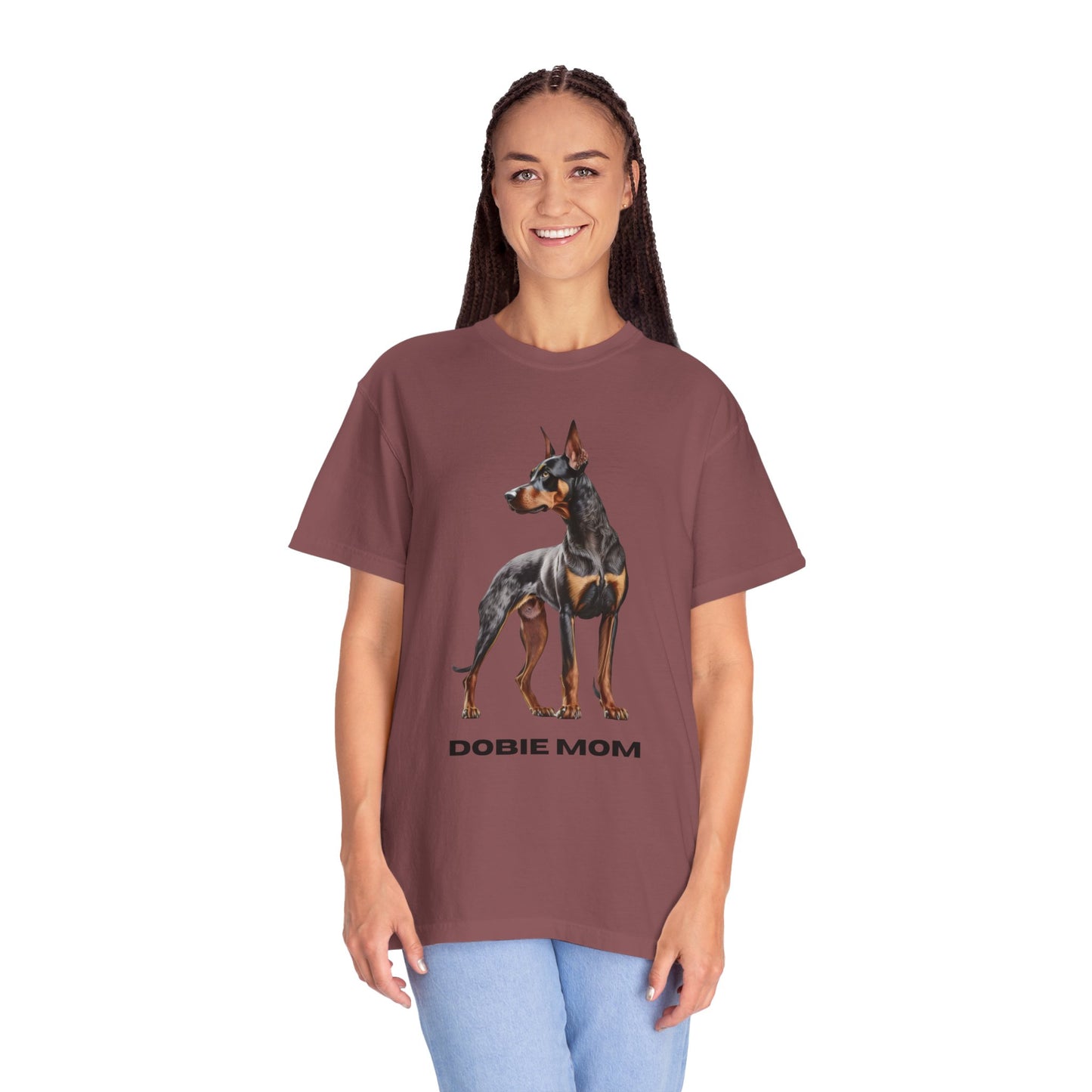 Dobie Mom Unisex Garment-Dyed T-shirt