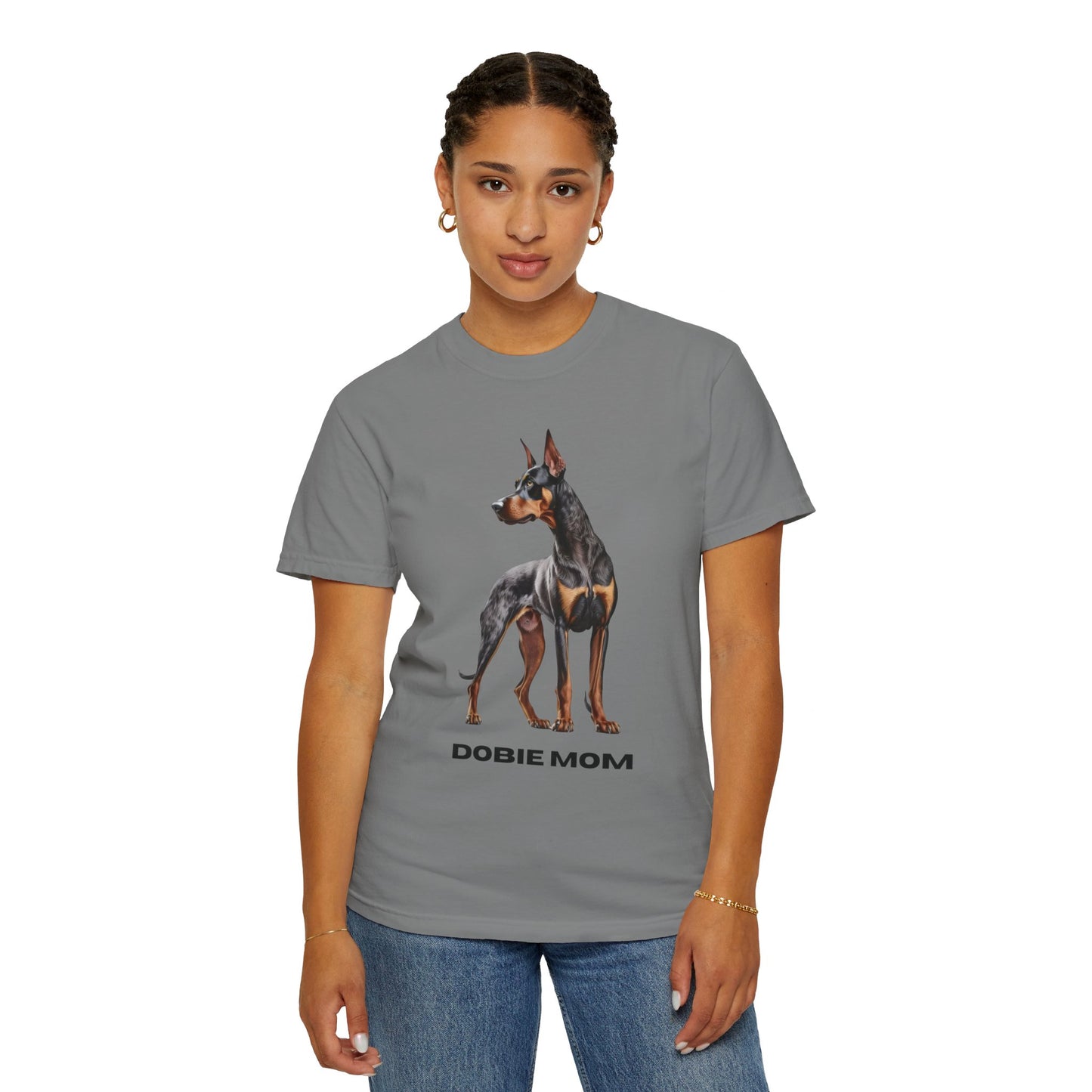 Dobie Mom Unisex Garment-Dyed T-shirt