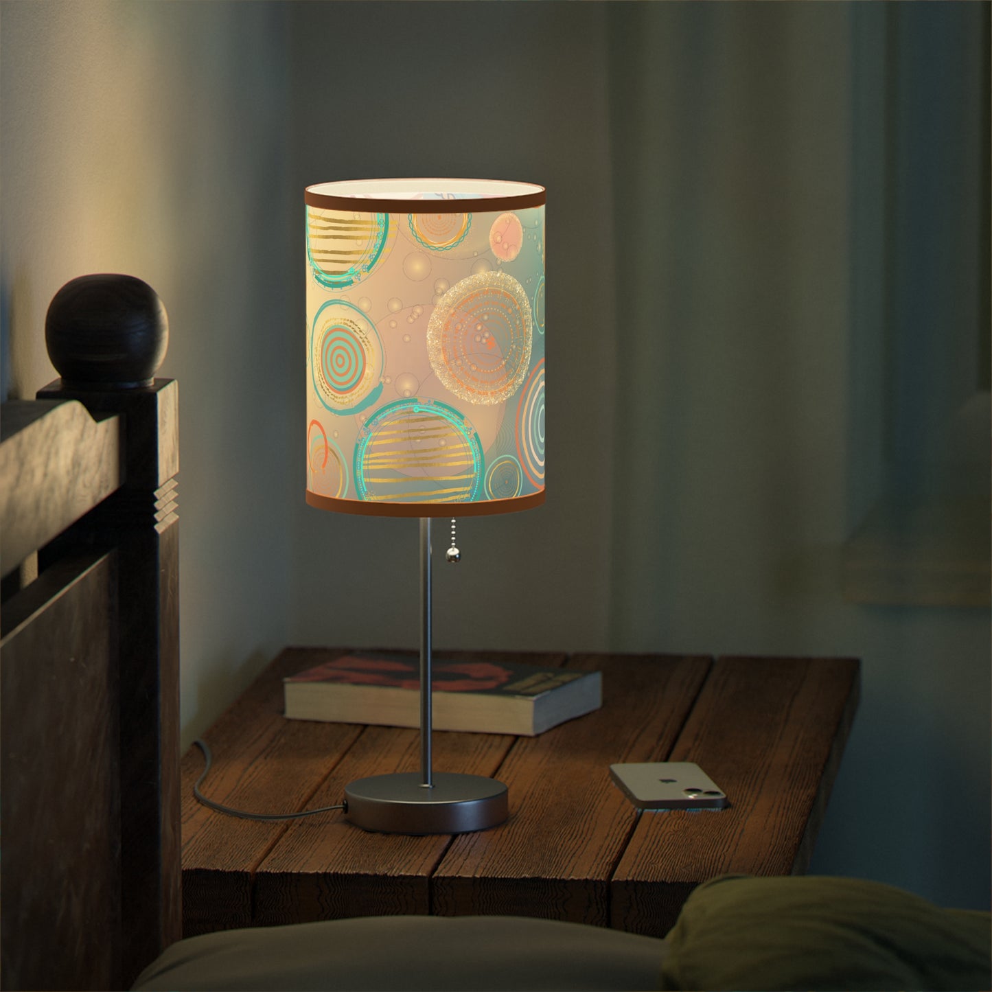 Tranquil Circles Lamp on a Stand, US|CA plug