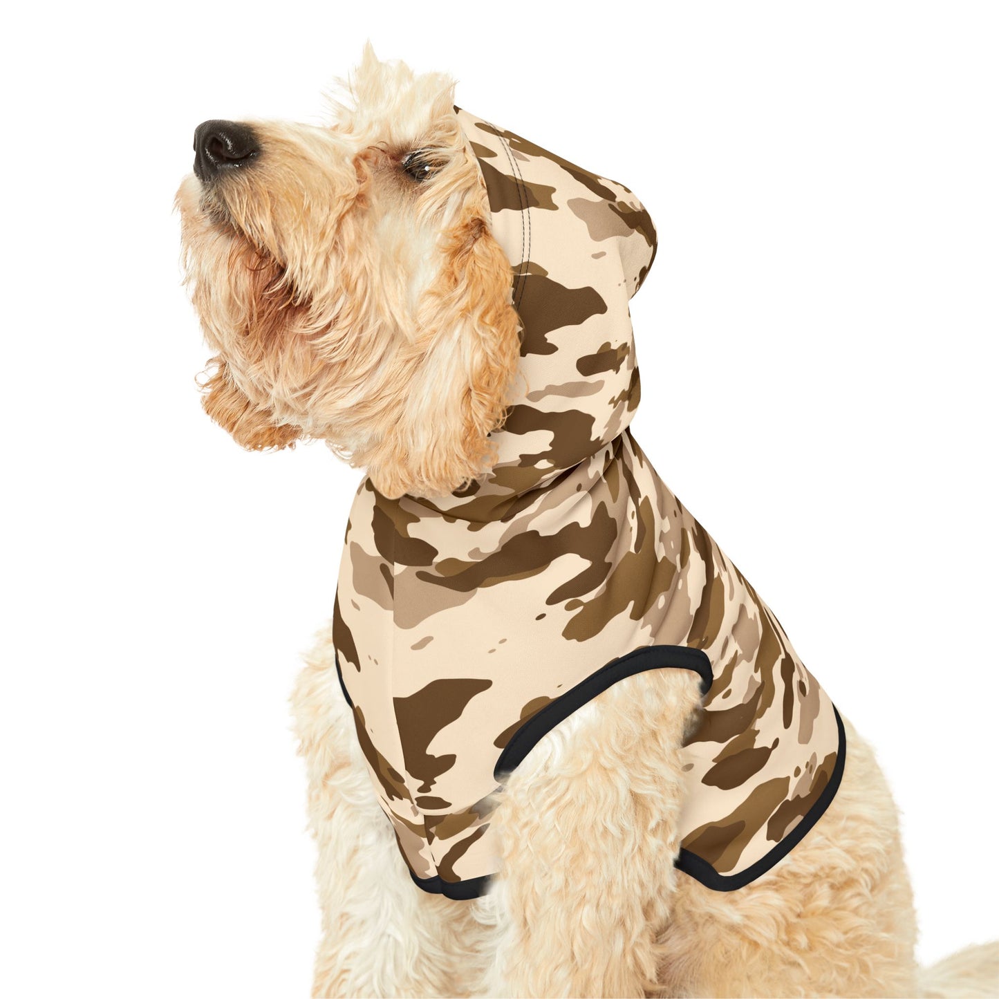 Pet Hoodie Camo Tan