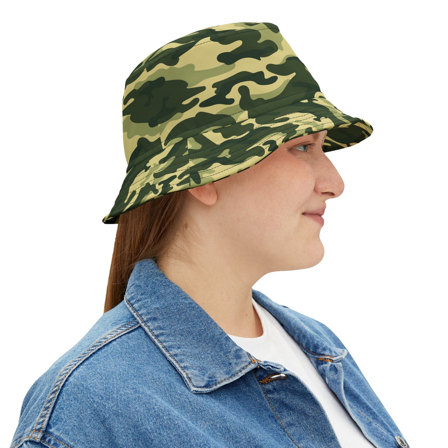 Bucket Hat (AOP) Camo Green