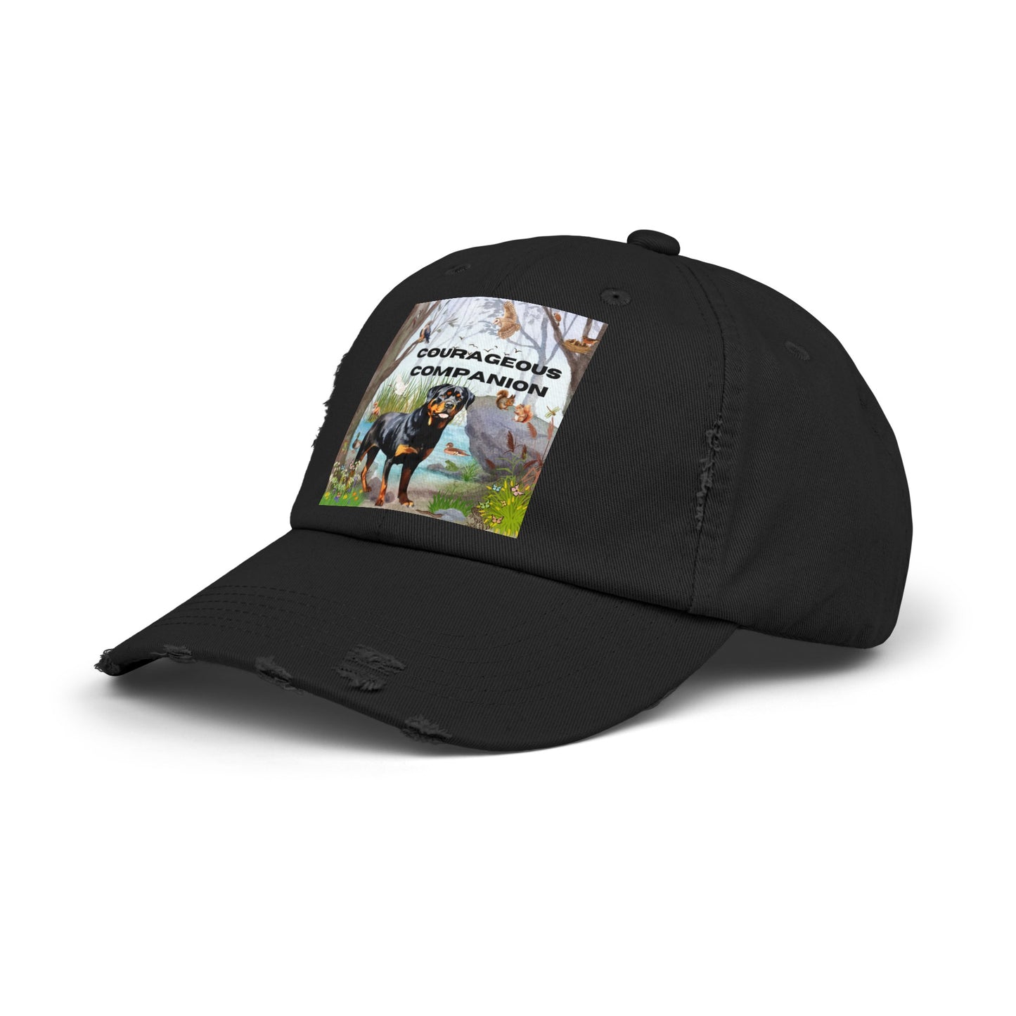 Courageous Companion Unisex Distressed Cap