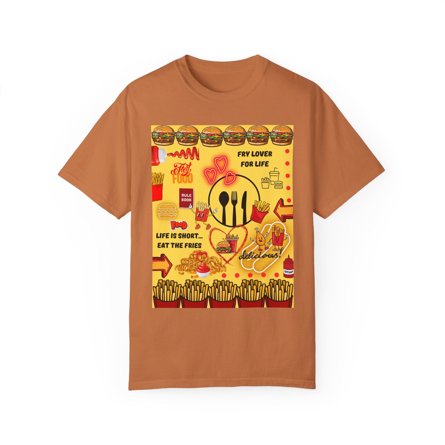 Eat The Fries Unisex Garment-Dyed T-shirt