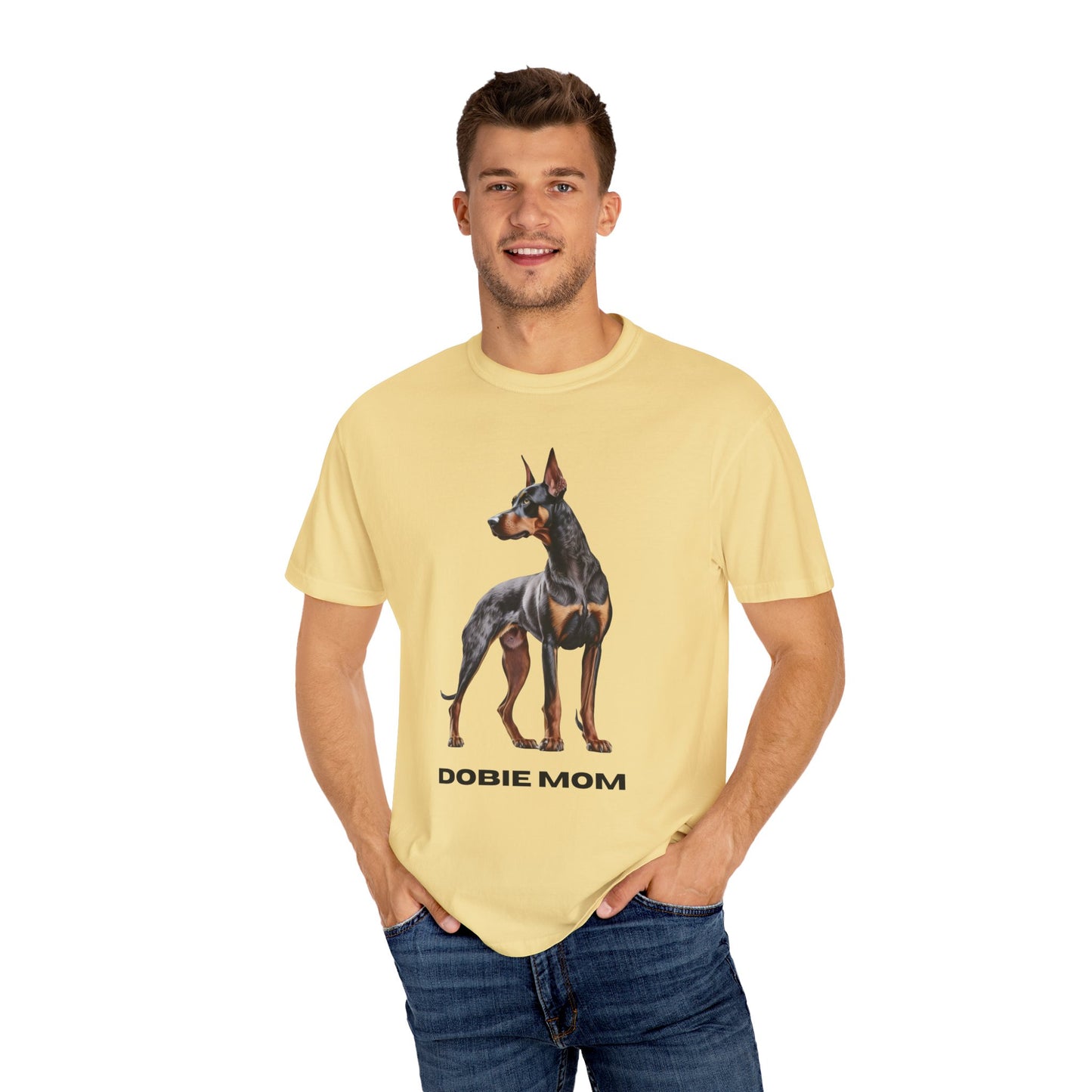 Dobie Mom Unisex Garment-Dyed T-shirt