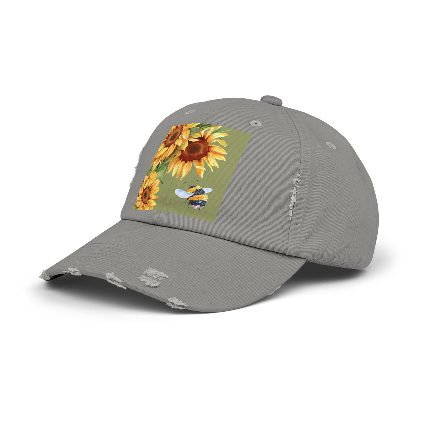 Bee 3 Unisex Distressed Cap