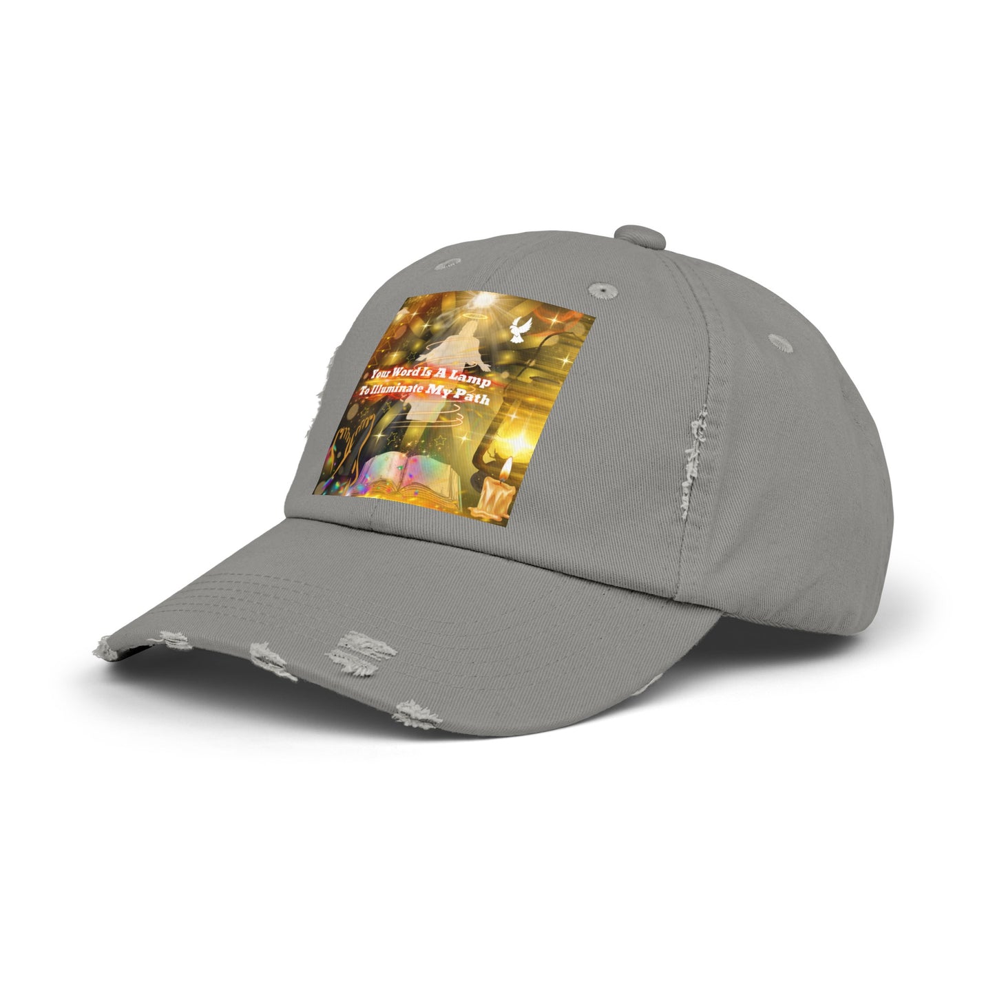 Your Word Unisex Distressed Cap