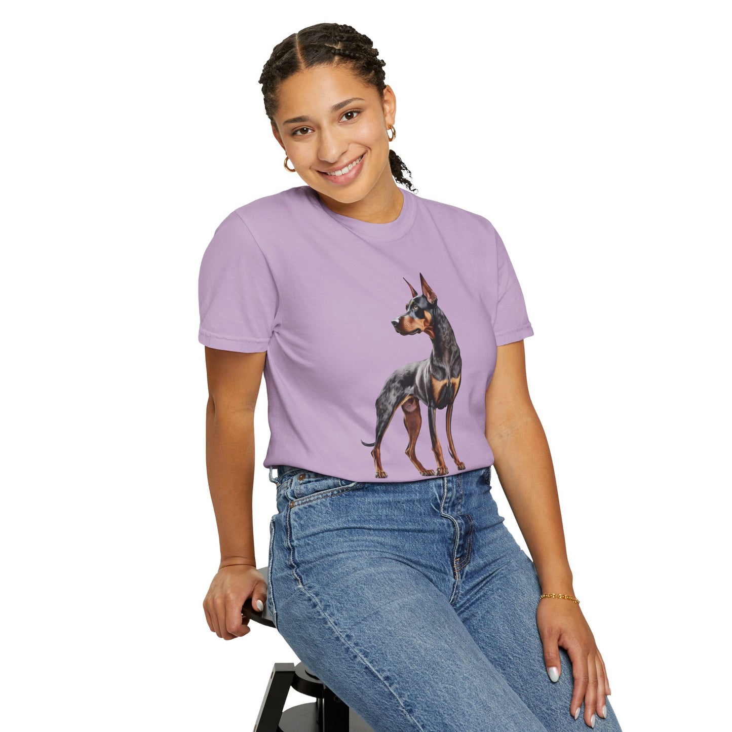 Dobie Mom Unisex Garment-Dyed T-shirt