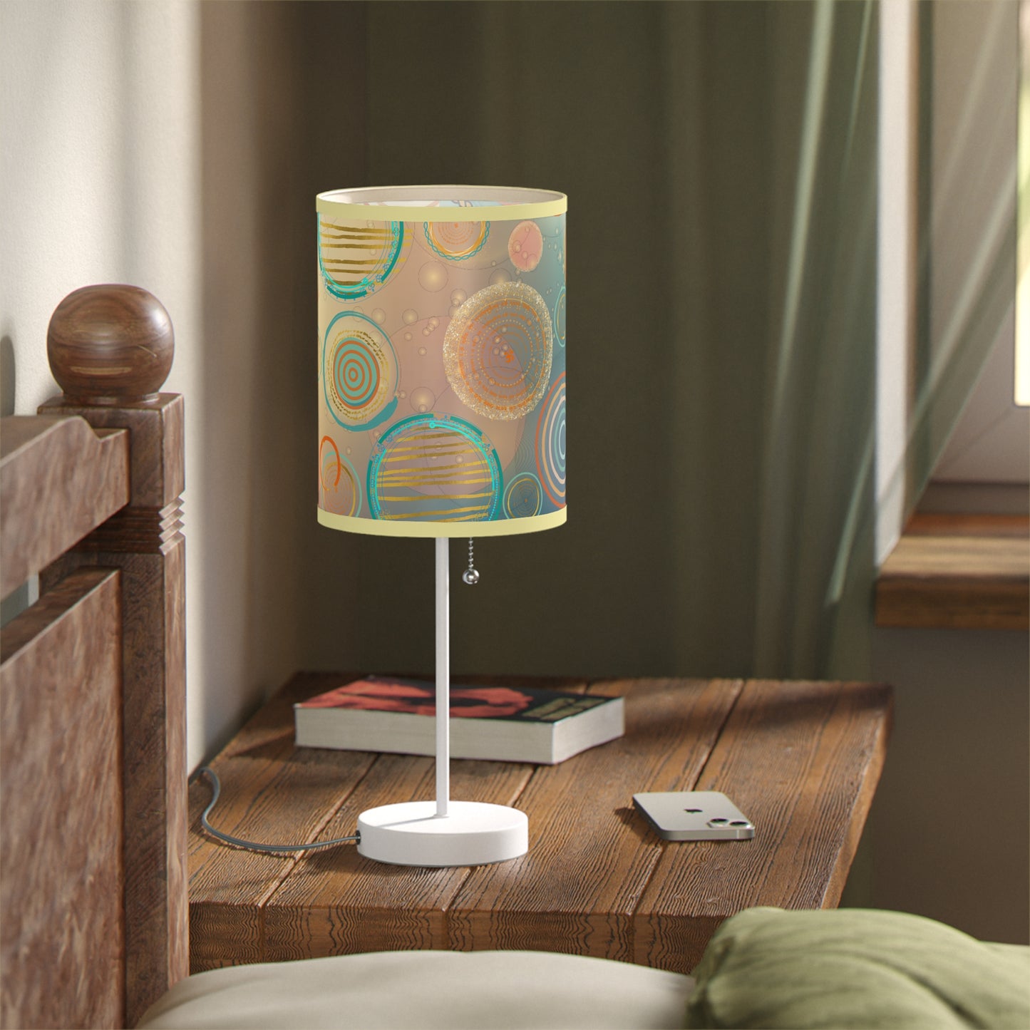Tranquil Circles Lamp on a Stand, US|CA plug