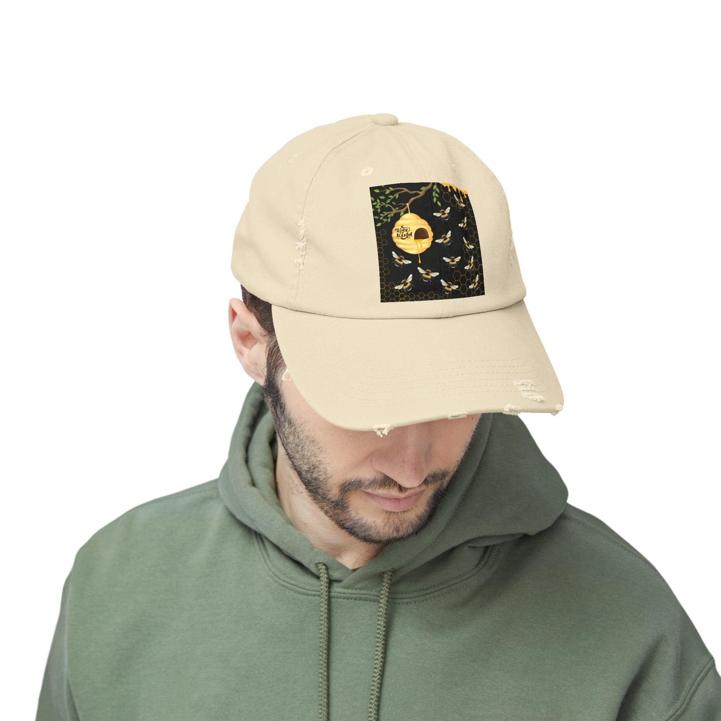 Bee Kind Unisex Distressed Cap