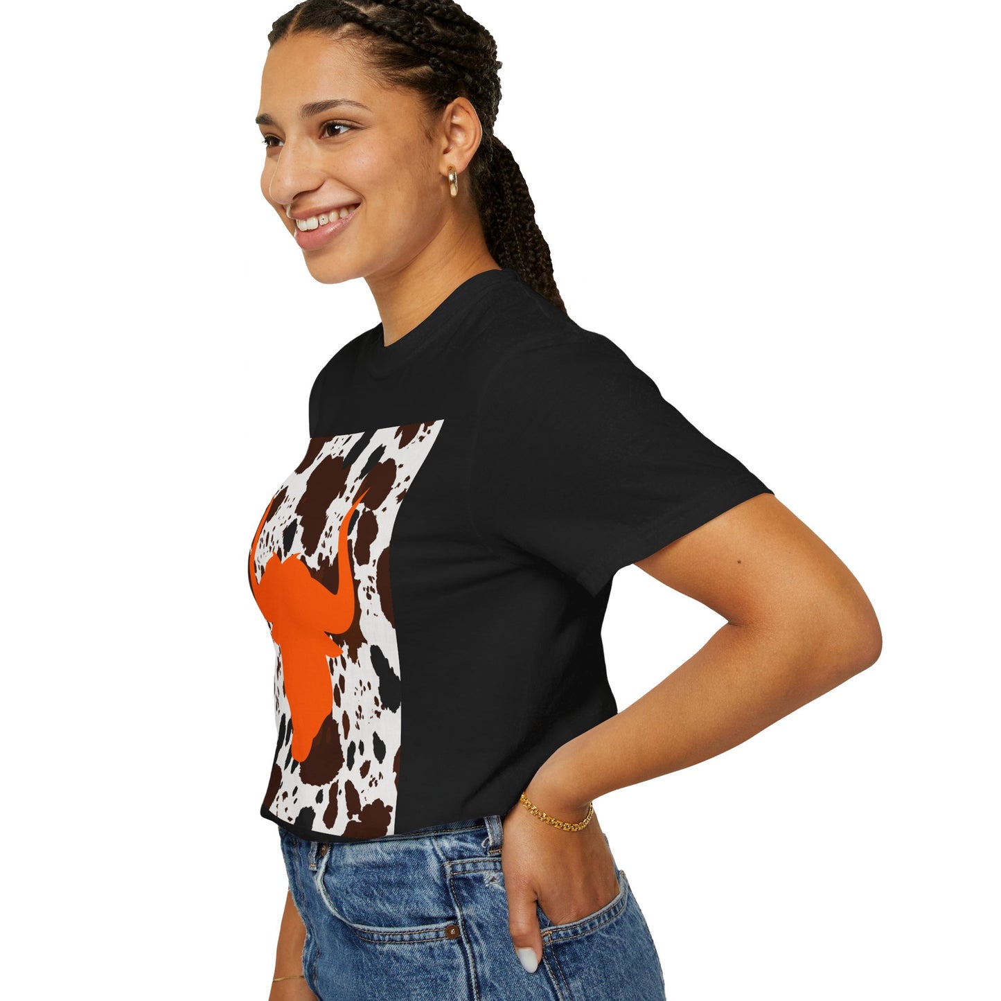 Cow 3 Unisex Garment-Dyed T-shirt