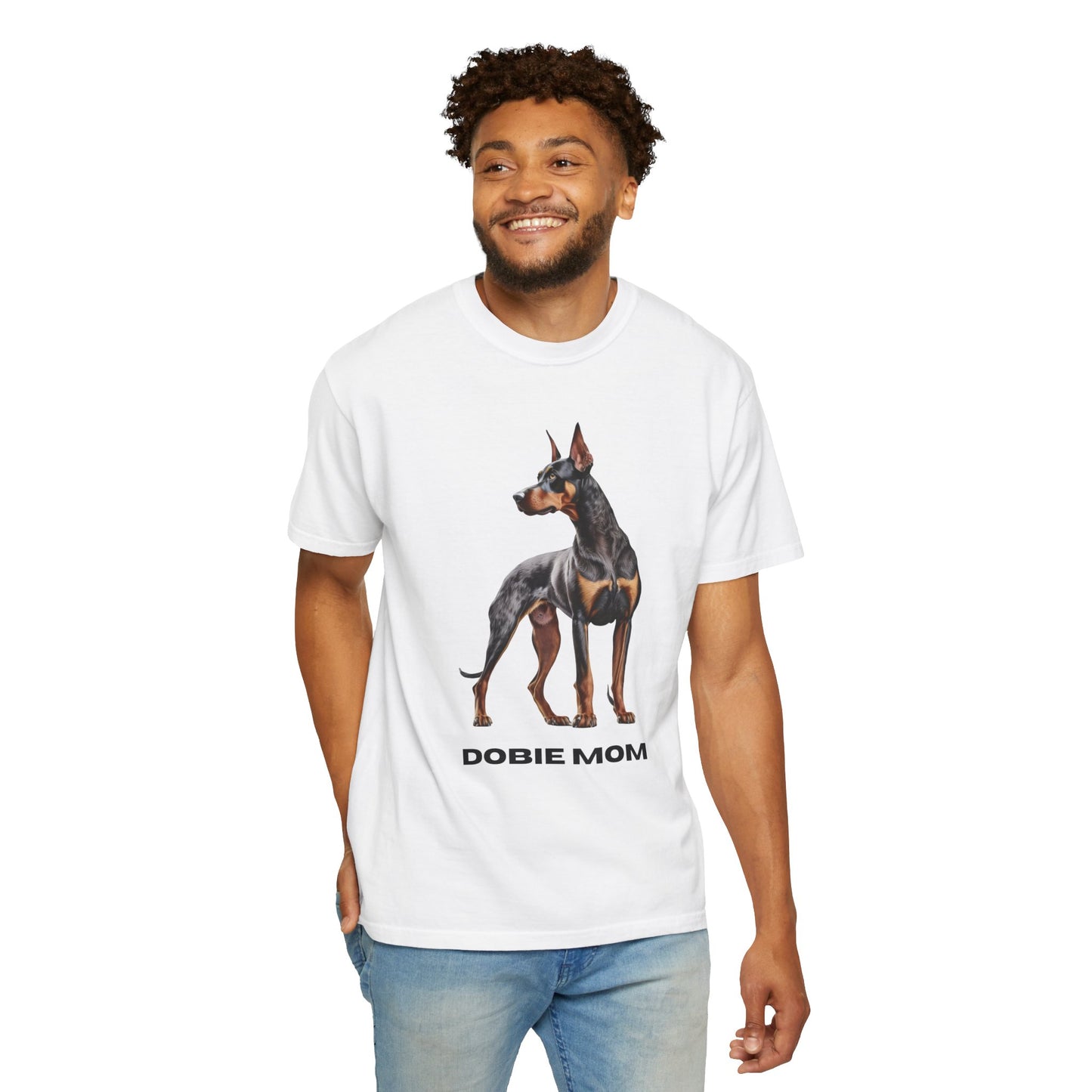 Dobie Mom Unisex Garment-Dyed T-shirt