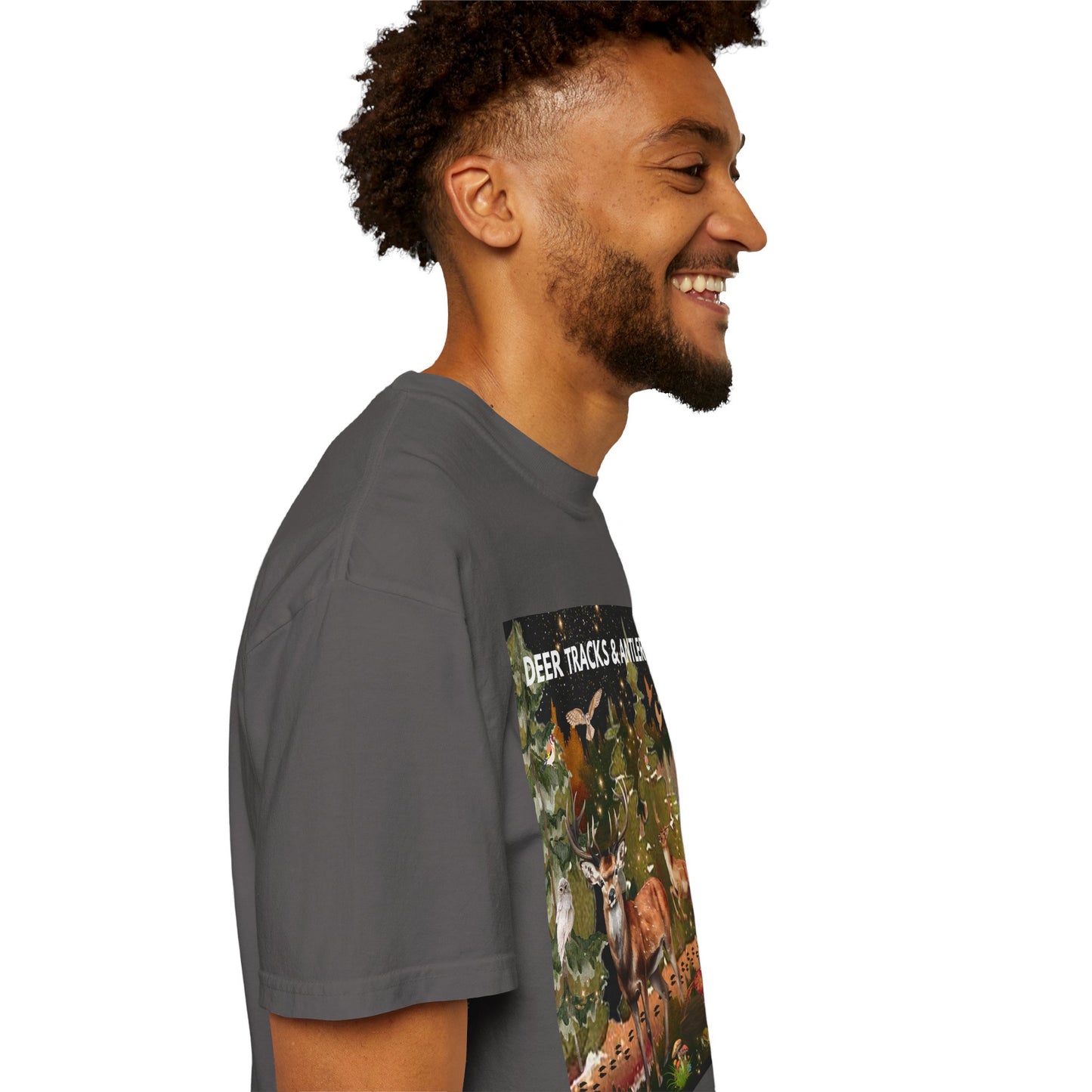 Deer Tracks & Antler Racks Unisex Garment-Dyed T-shirt