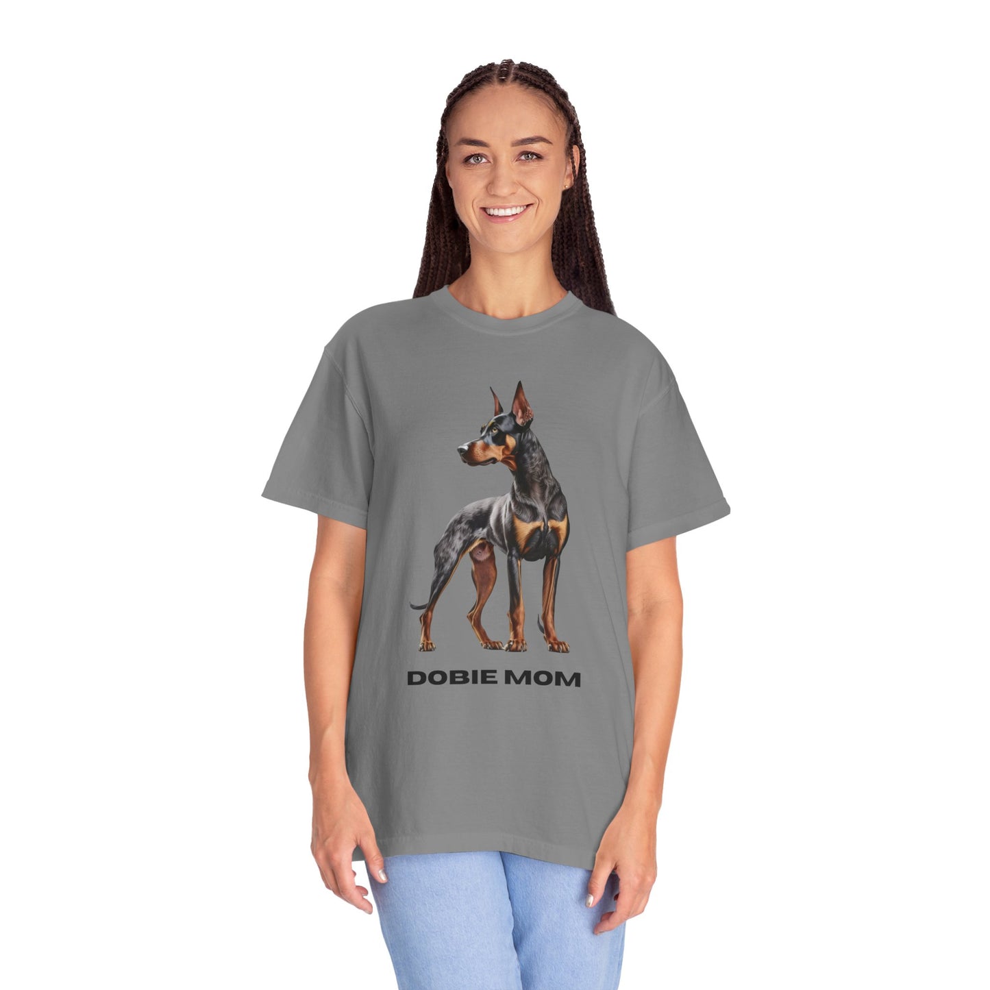 Dobie Mom Unisex Garment-Dyed T-shirt