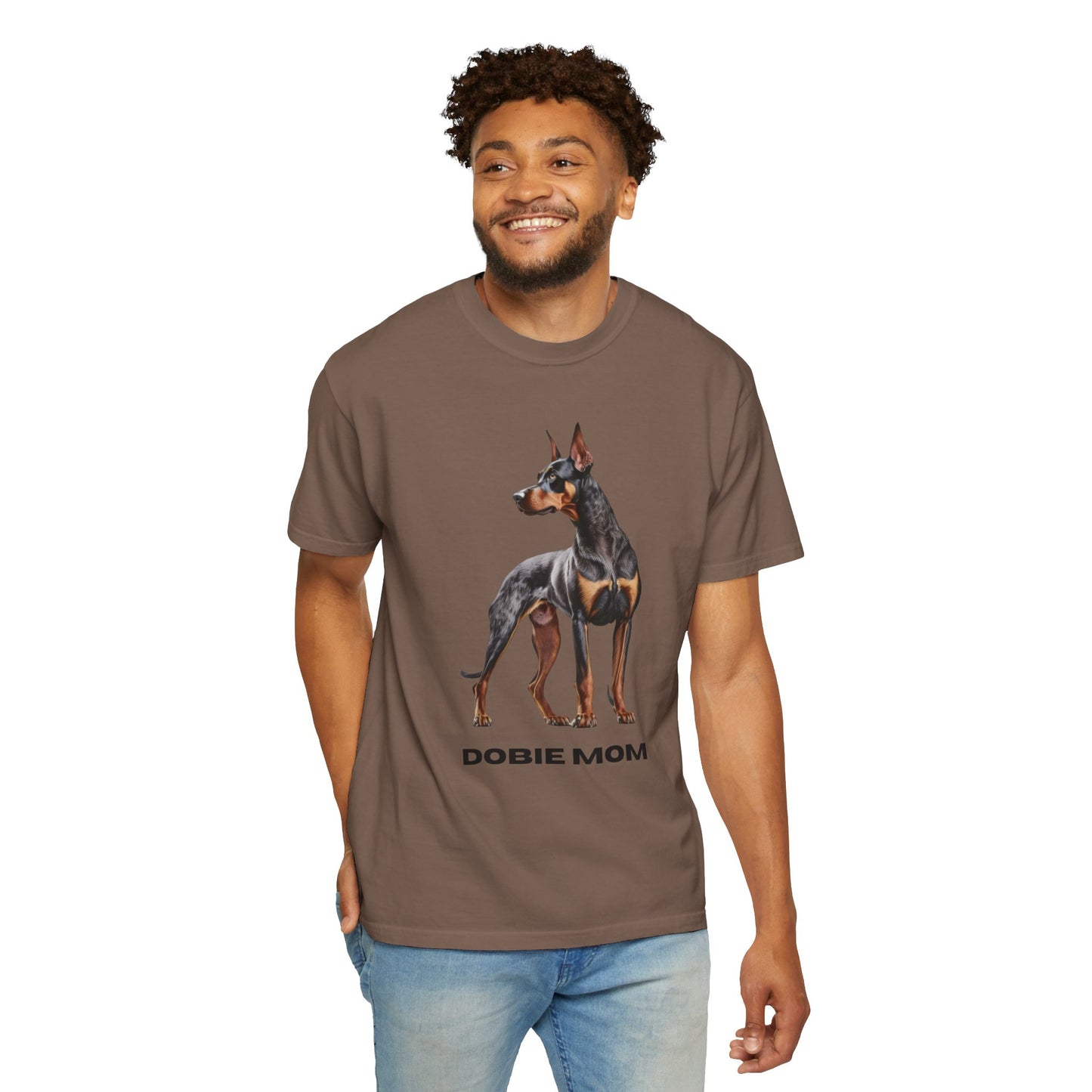 Dobie Mom Unisex Garment-Dyed T-shirt