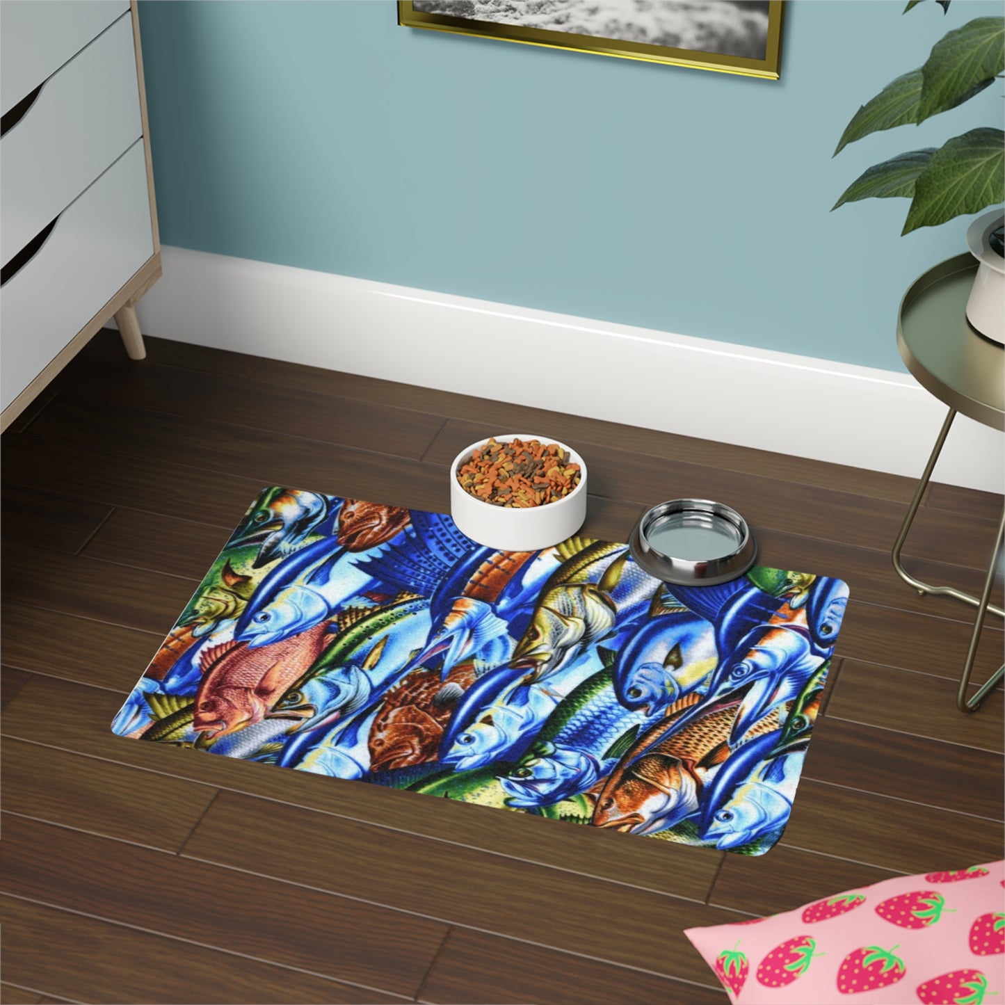 Pet Food Mat (12x18) Fish