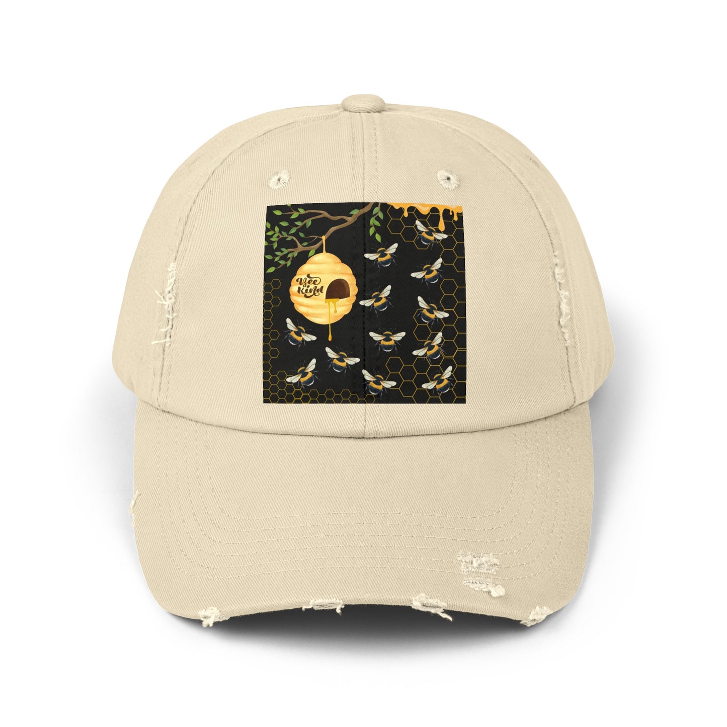 Bee Kind Unisex Distressed Cap