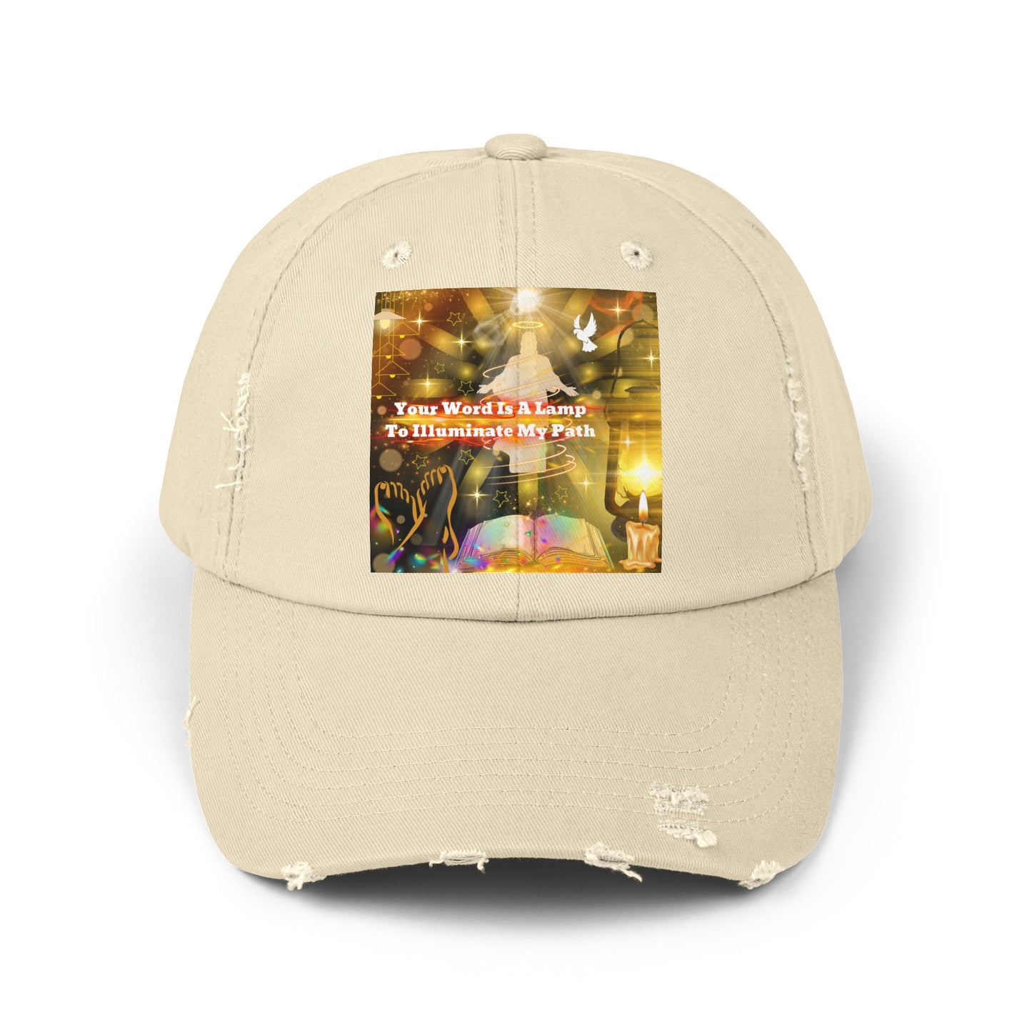 Your Word Unisex Distressed Cap