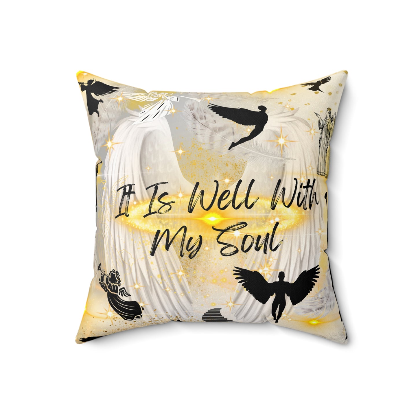 It Is Well With My Soul Spun Polyester Square Pillow