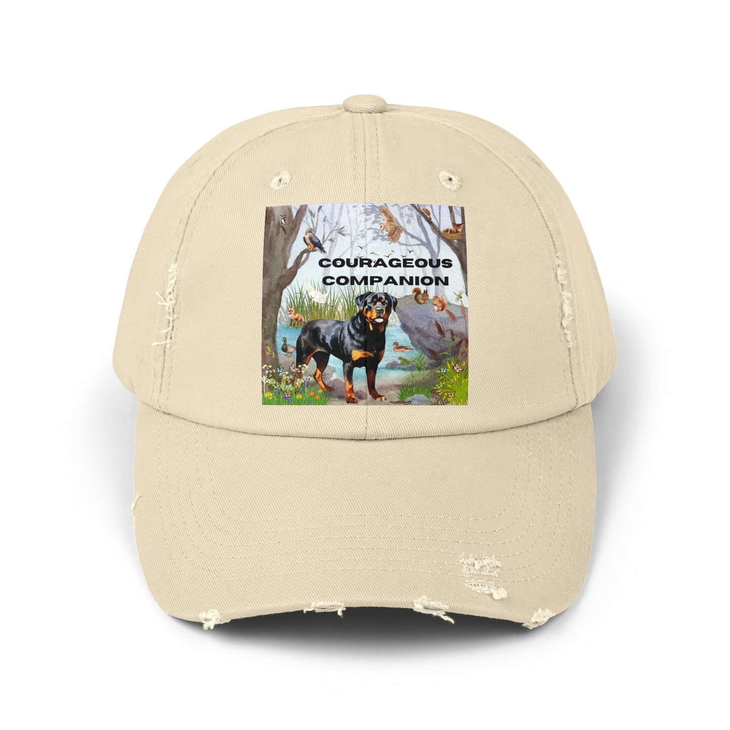 Courageous Companion Unisex Distressed Cap