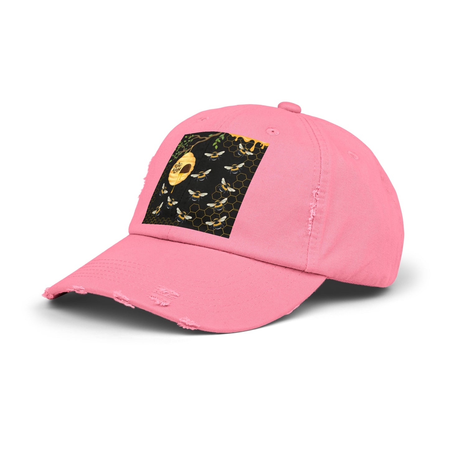 Bee Kind Unisex Distressed Cap