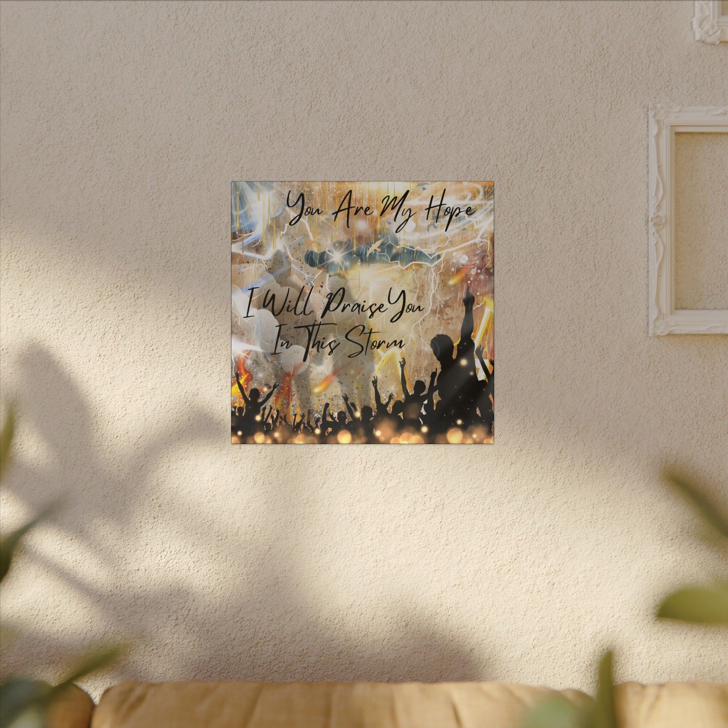 I Will Praise You - Inspirational Canvas Art Print, Faith Decor, Wall Art for Living Room, Uplifting Home Decor, Christian Gift, Praise Wall Hanging
