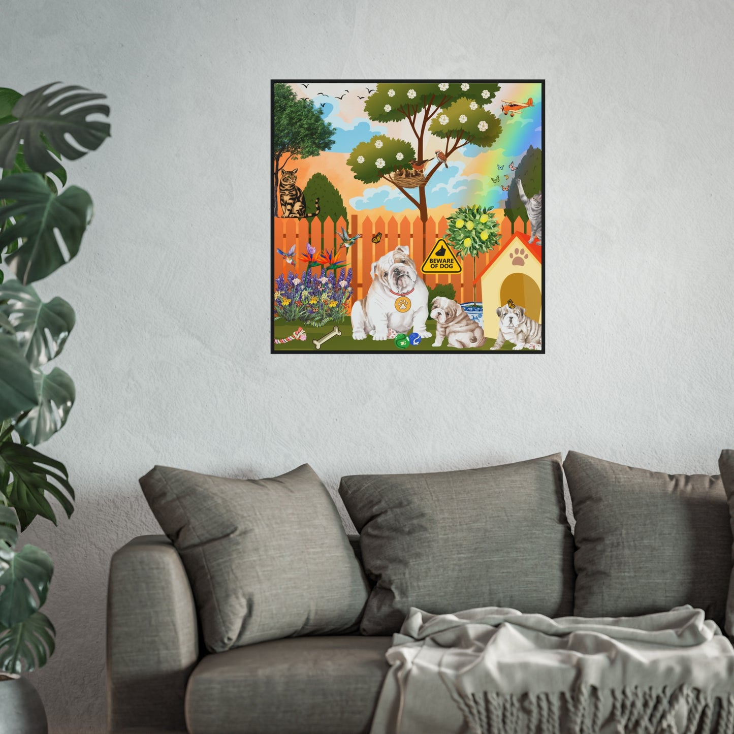 Backyard Bulldogs Fine Art Posters